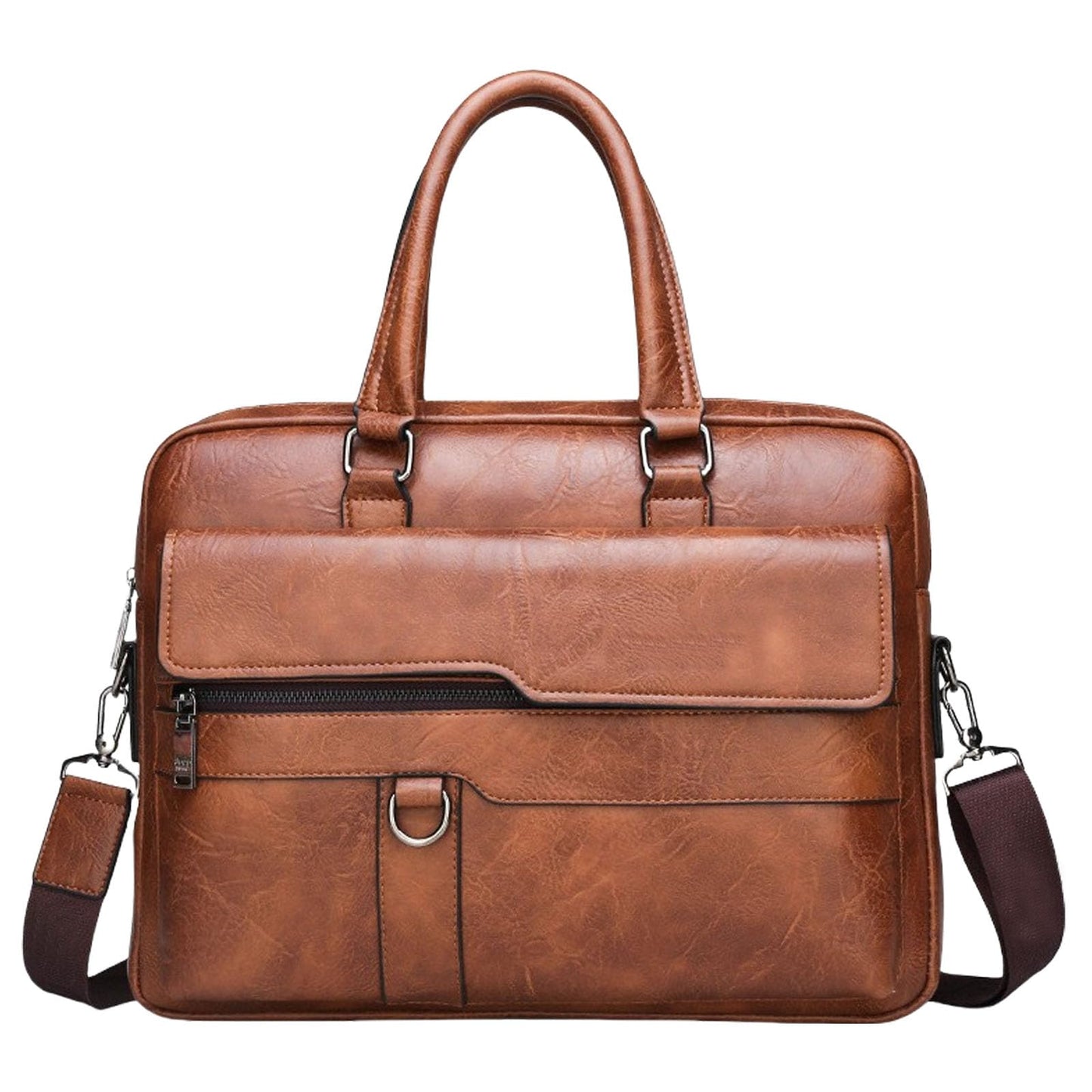 leather Laptop Bag for Men 16.1 inch,Premium Laptop Briefcase Fits,onvertible Computer Handbags Shoulder Crossbody Bag (Kahki)