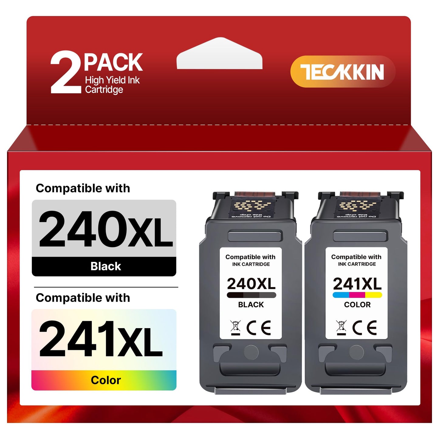 PG-240 XL/CL-241 XL Combo Pack Replacement for Canon Ink 240 241 for 240 and 241 Ink Cartridges for Pixma TS5120 MG3600 MG3620 MX472 MX530 MX432 MG3520 MG3120 Printer