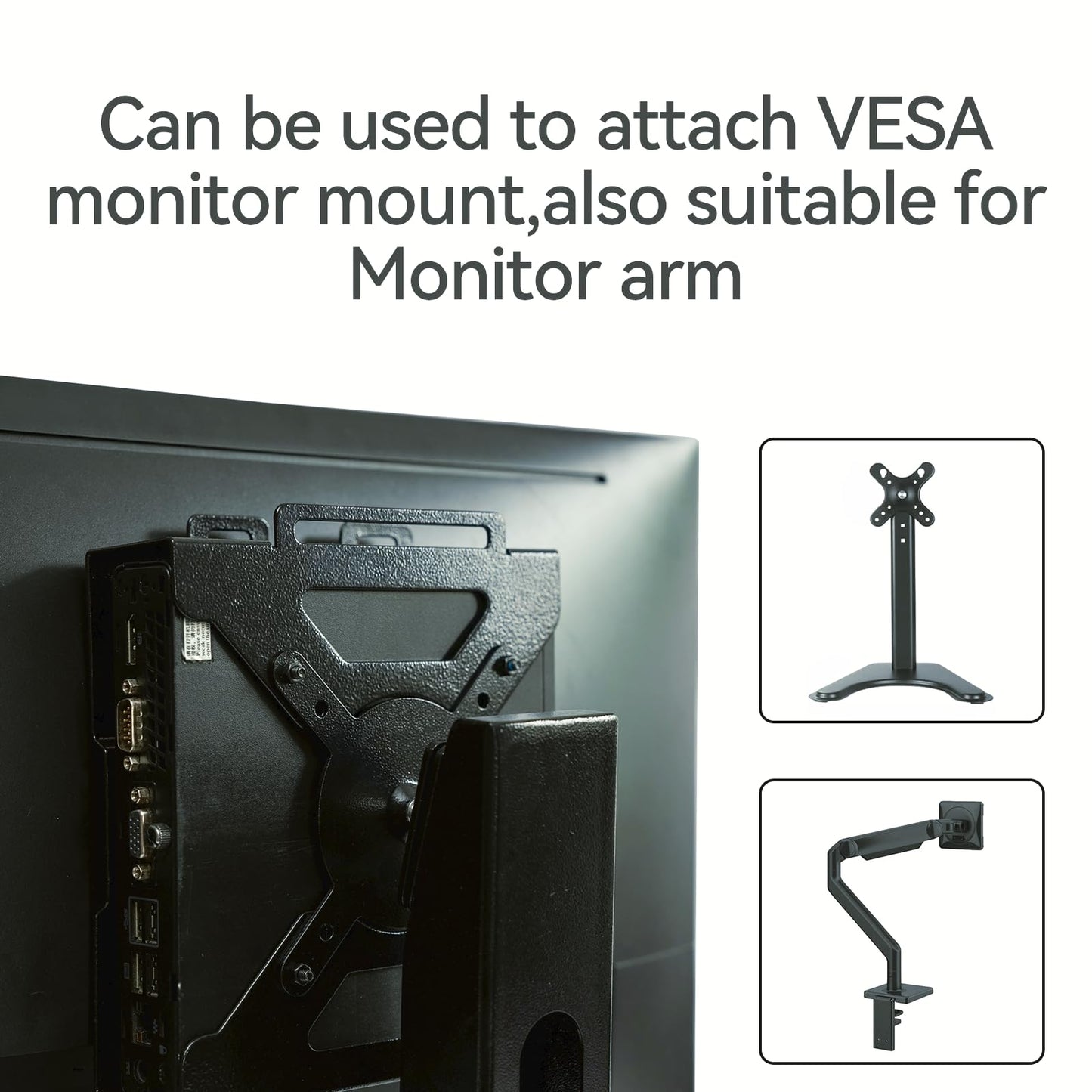 Fbyuitap Mini PC Mount Compatible with Lenovo Thinkcentre Tiny M90q Gen3, M90q Gen 2,M80q Gen3, M75q Gen2,M70q Gen 2, M70q VESA Mount Adapter Wall and Under Desk