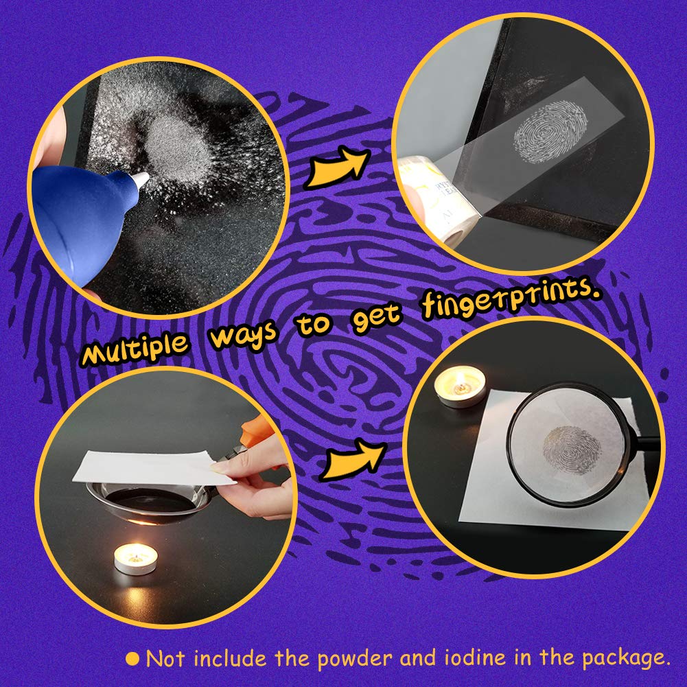 Spy Kit for Kids Detective Costume Role Play Fingerprint Toys Gifts for 5-11 Year Old Boys Girls Educational Science Set