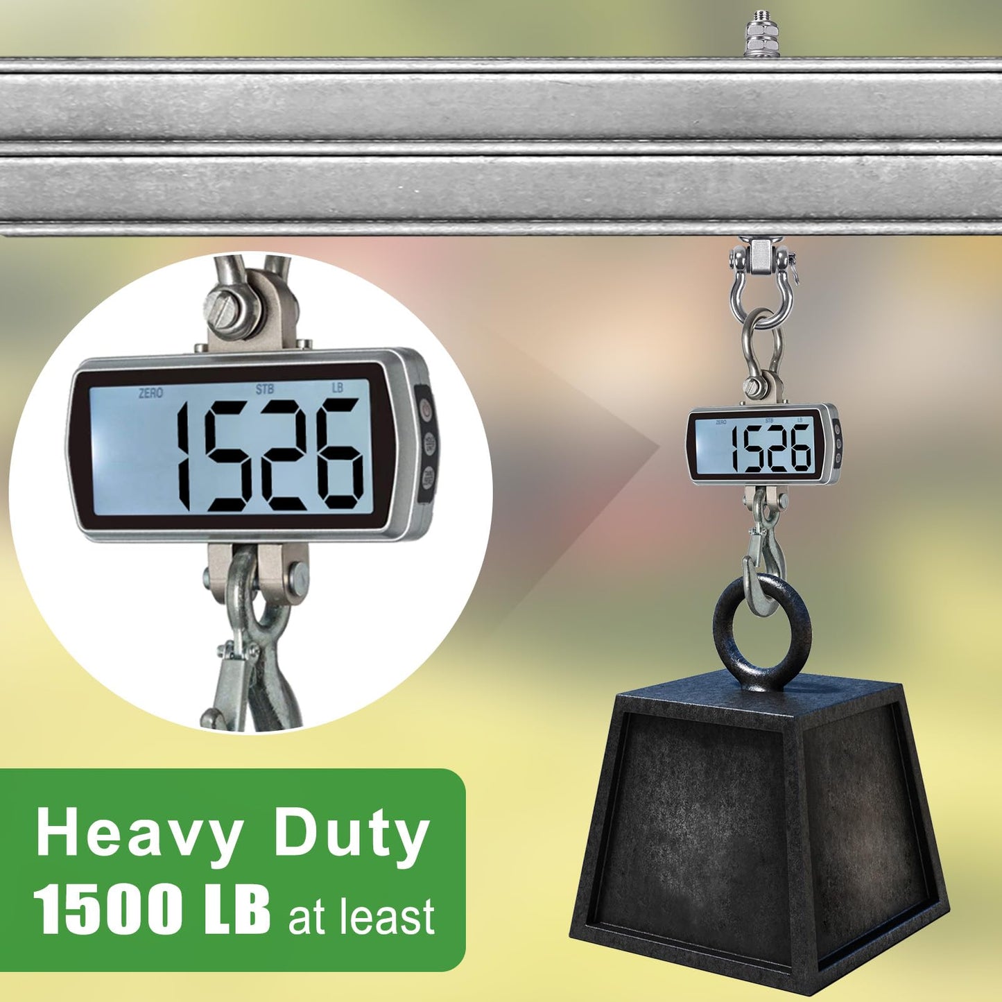 BeneLabel Heavy Duty Swing Hangers with Bearings - Set of 4 Stainless Steel 304 Hardware for Wood & Metal Beams - Ideal for Hanging Hammocks, Yoga Swings, Porch Swing, Boxing Bags - 1500LB Capacity