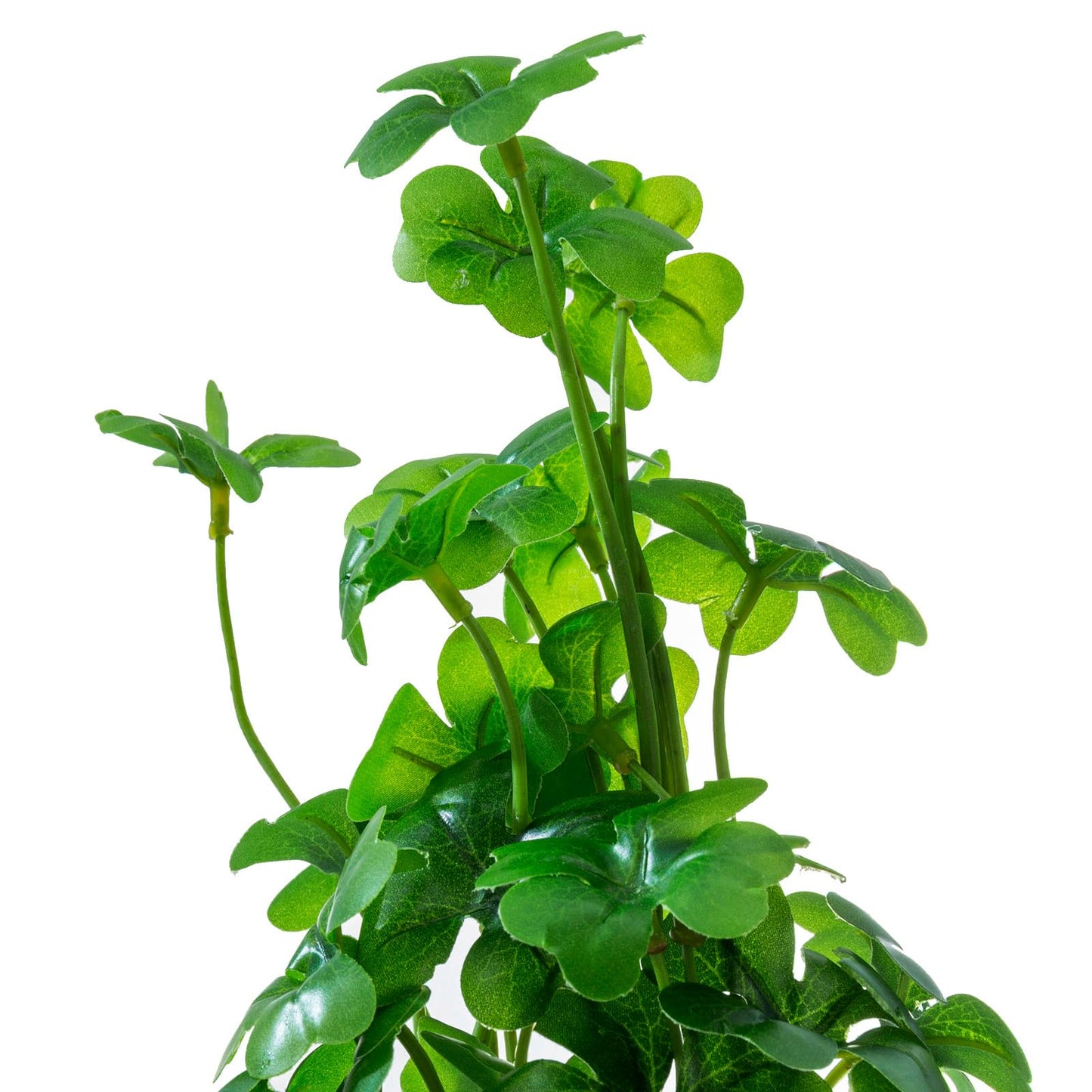 MyGift Set of 3 Small Fake Plants, 9.5 Inch Artificial Plants Indoor, Faux Tabletop Greenery in Clear Glass Pots for Home Decor