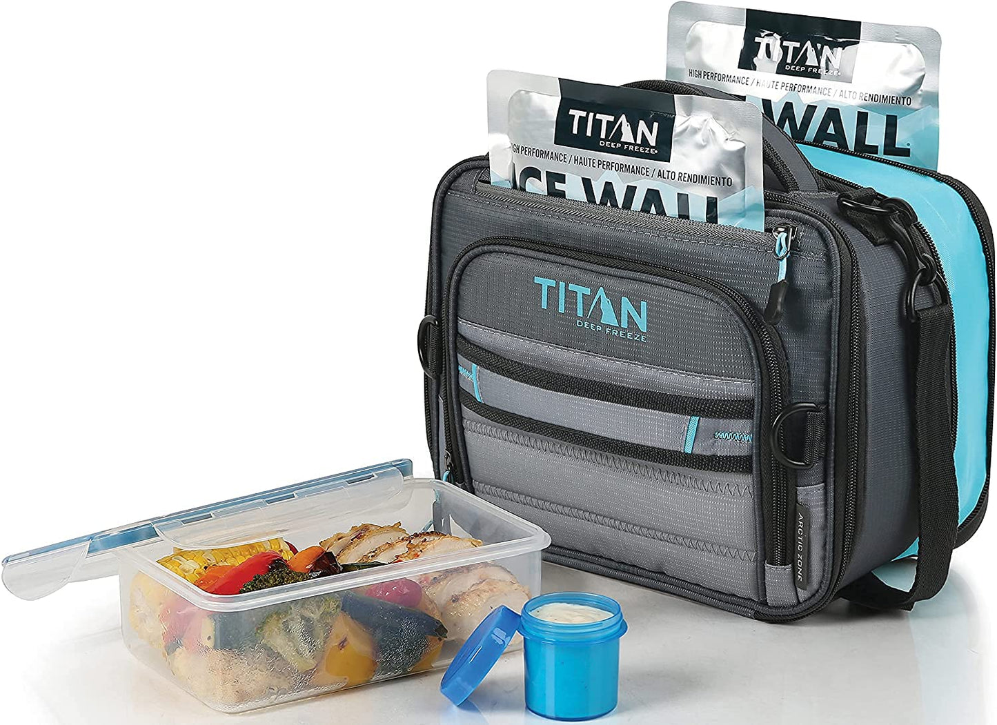 Arctic Zone 1356897 Artic Zone Titan Deep Freeze Lunch Bag Black, Plastic, 1 Kilogram