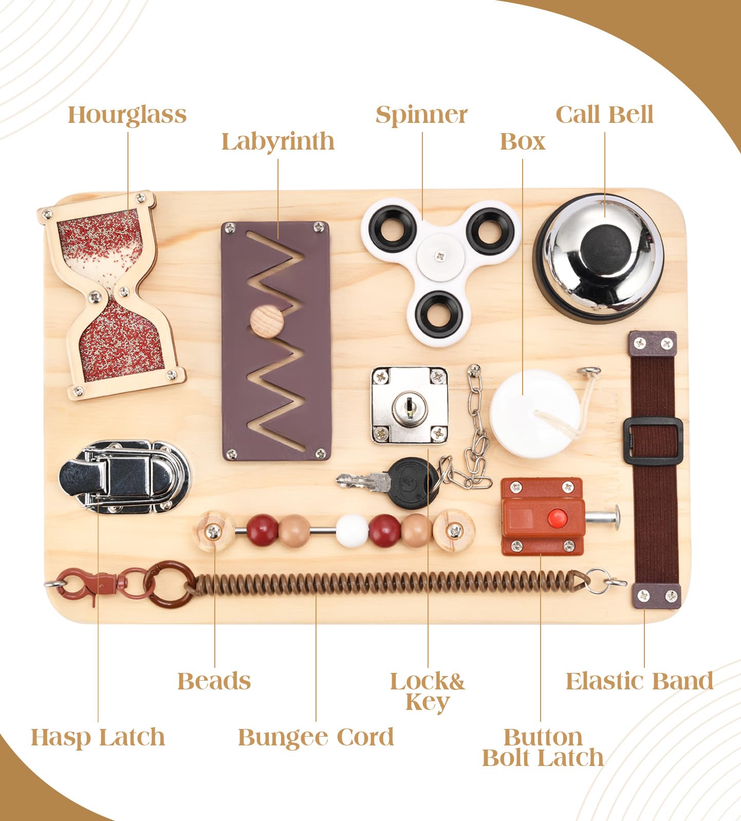 Dementia Activities for Seniors-Alzheimers Products for Elderly-Memory Games Autism Adult-Dementia Gadgets-Fidget Board- ADHD Toys-Anxiety Relief Items-Seniors Gift
