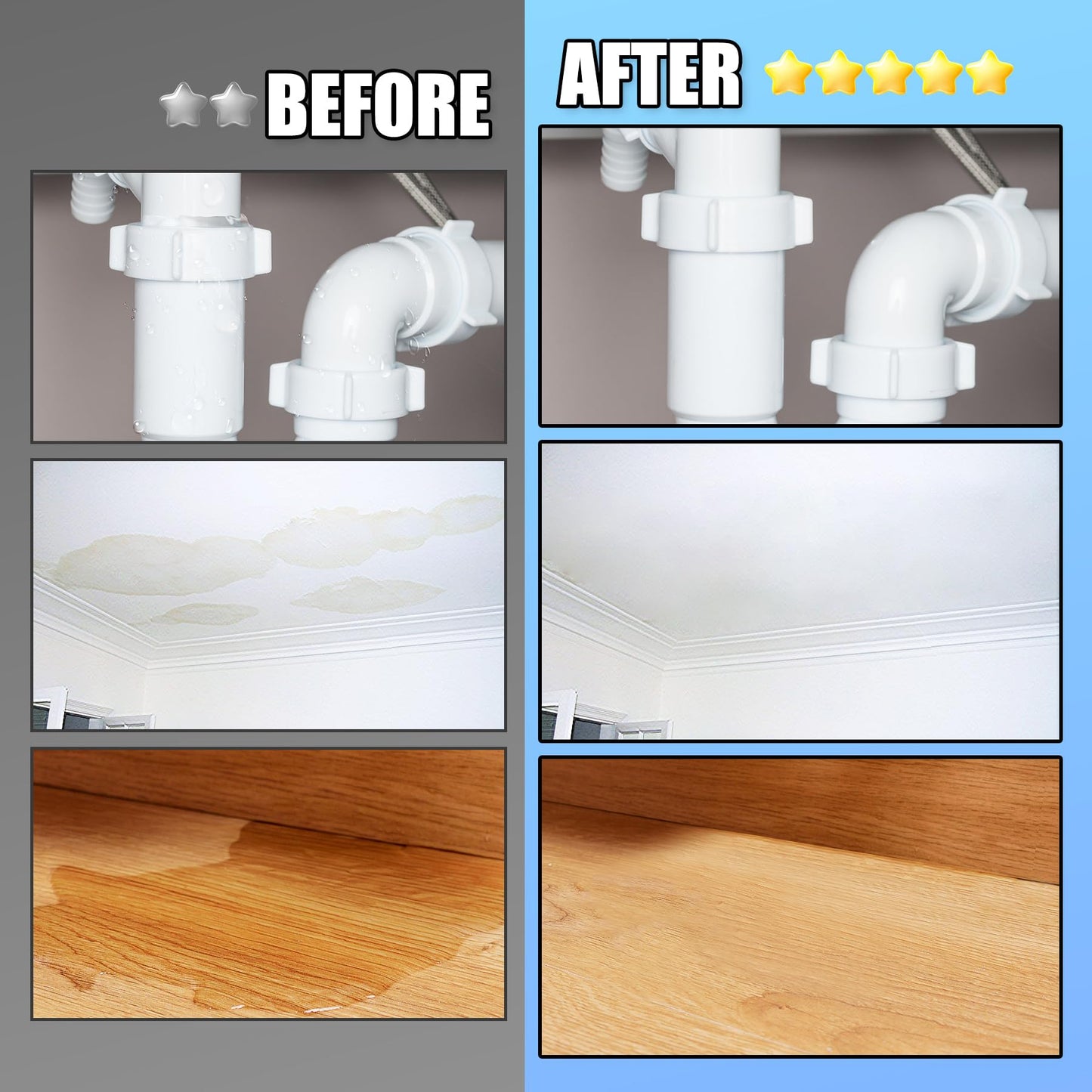 Waterproof Sealant - 70oz Water-Based Transparent Waterproof Coating, Invisible Water Proof Agent Indoor & Outdoor, Anti-Leakage Water Sealant for Roofs, Walls, Bathroom, Kitchen, Terraces, Garden