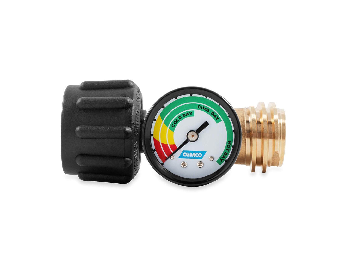 Camco Propane Gauge/Leak Detector, Type 1 Connection for Gas Grills, RVs and Boats - 59023, Black