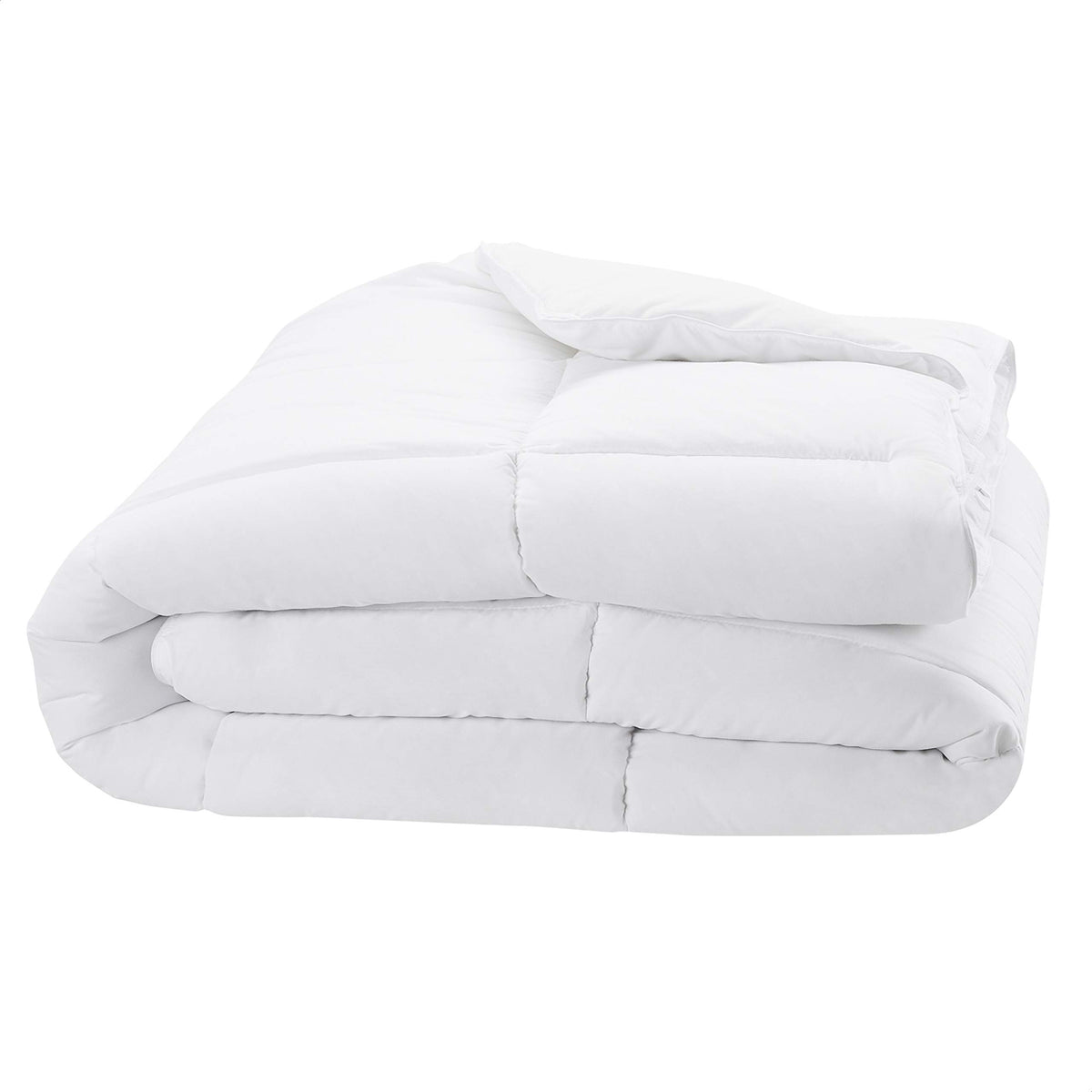 Amazon Basics Down Alternative Bedding Comforter Duvet Insert, Full / Queen, White, Light