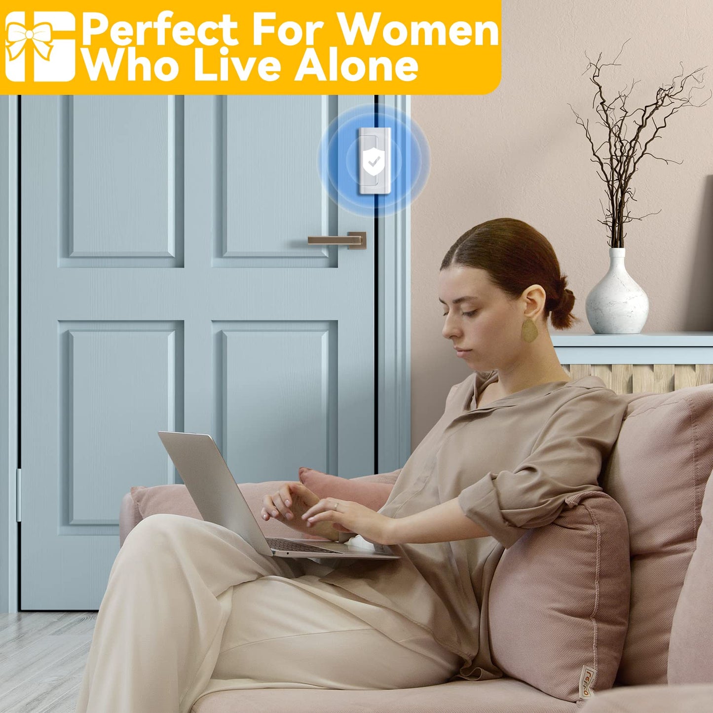 3 Pack Home Security Door Lock Withstand 800 lbs for Inward Swinging Door,Door Reinforcement Lock with 8 Screws to Prevent Unauthorized Entry, Child Proof Door Locks for Home Security and Privacy