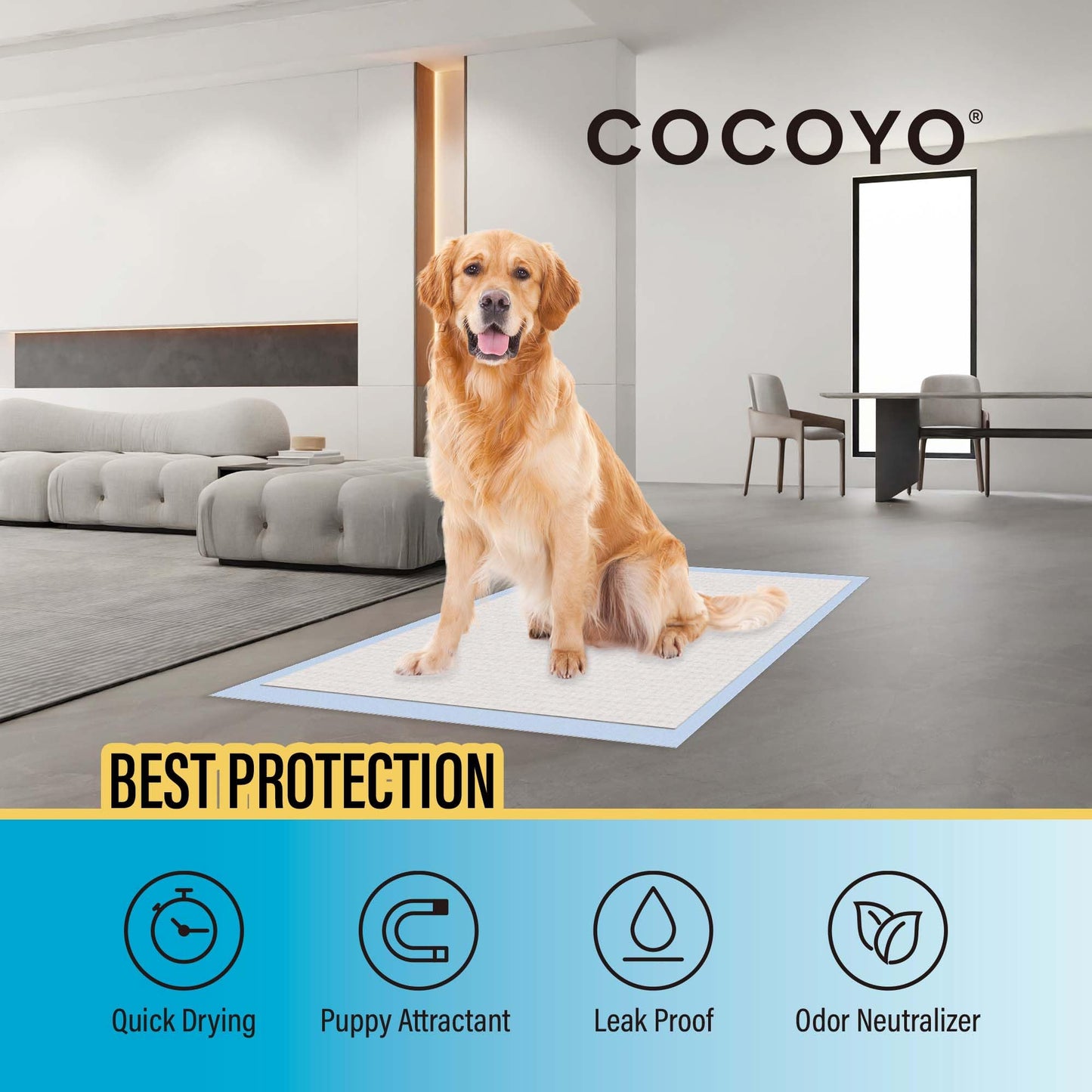 COCOYO Training Pads, 30"X36", 40 Count, XXL