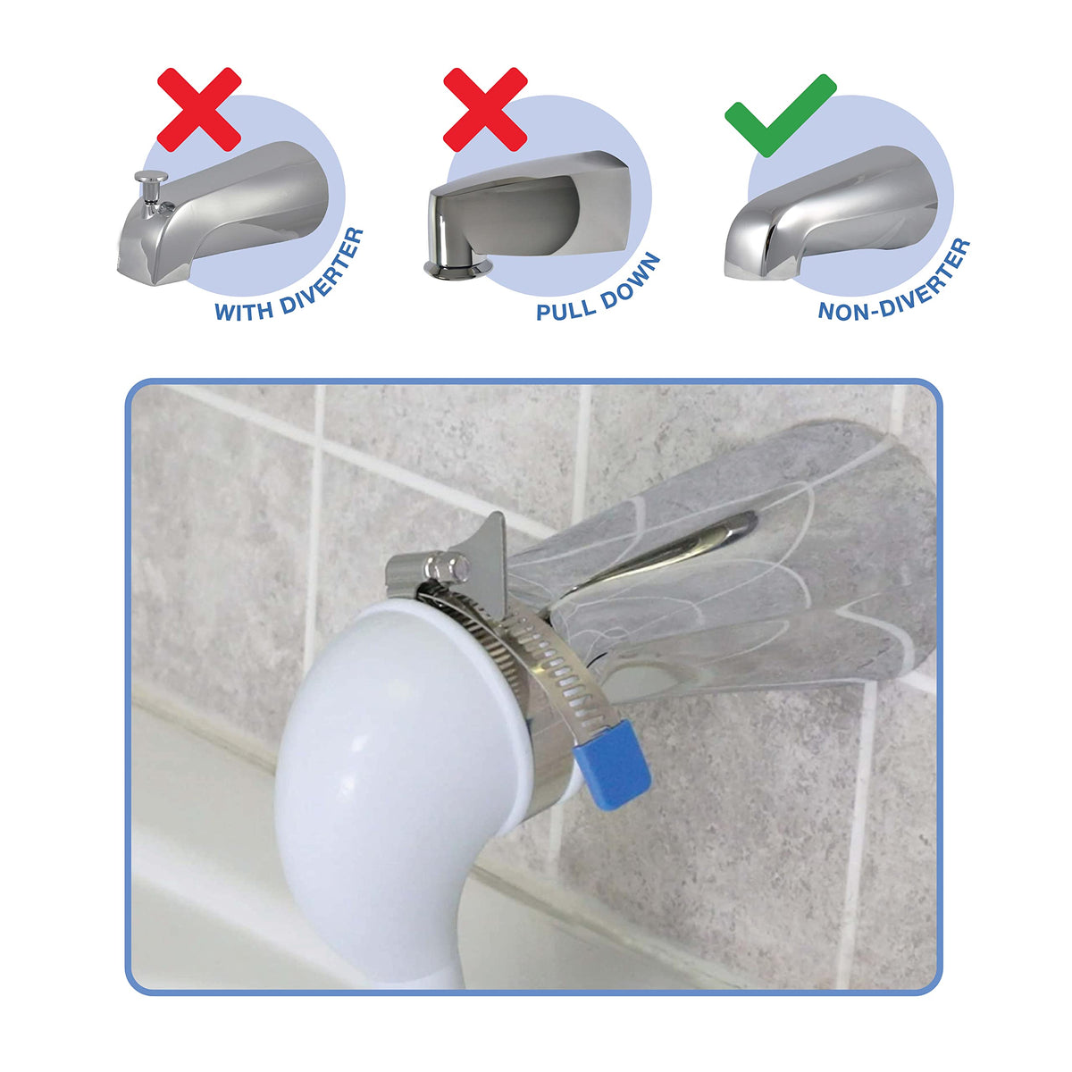 Danco 10086 VersaSpray Handheld Shower, White
