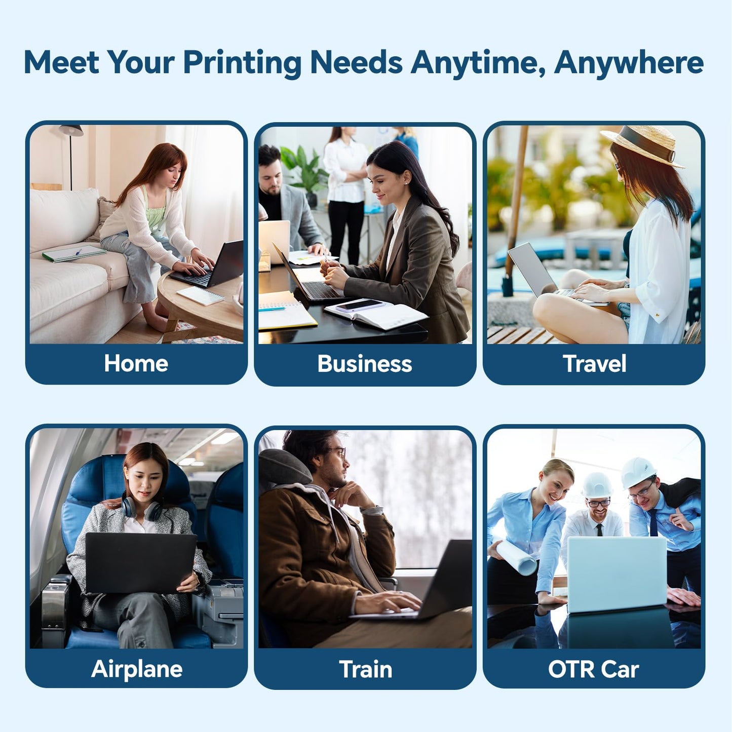 HPRT Portable Thermal Printer - Inkless Printer, Supports Thermal Paper & Labels, Multi-User Bluetooth & Auto Paper Feed, Compatible with iOS/Android/Laptop for Home/School/Travel (MT620 Black)