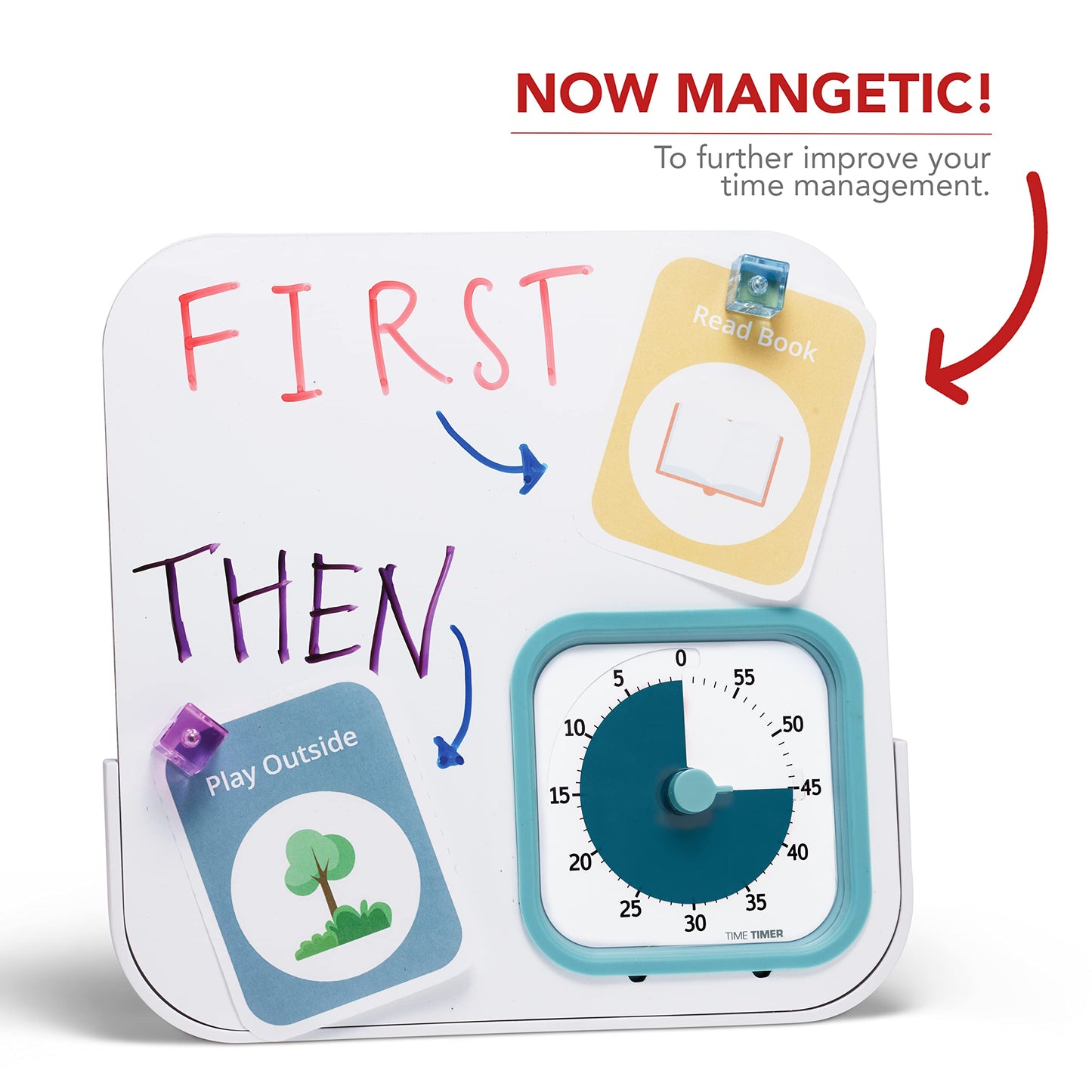 MOD® Timer + Magnetic Dry Erase Board - Lake Day Blue