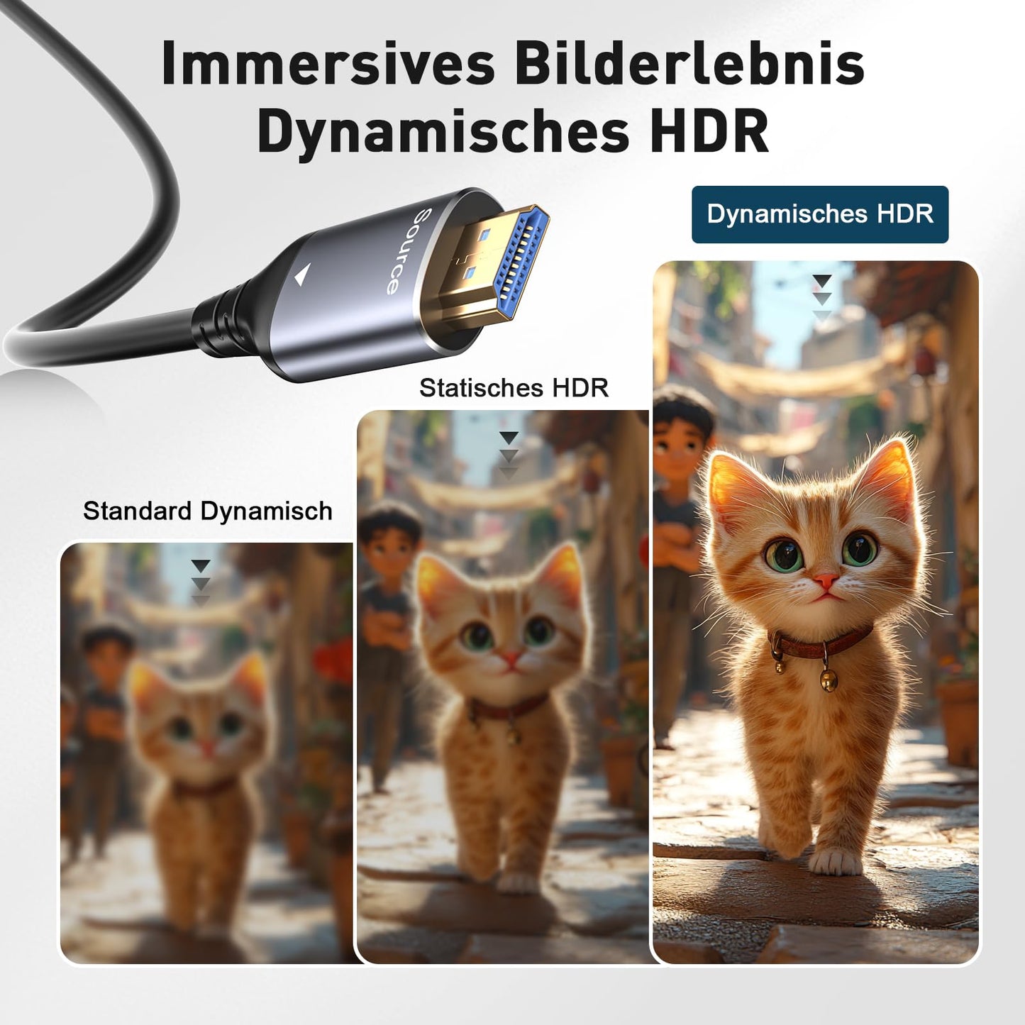 8K Fiber Optic HDMI Cable 50FT, 48Gbps HDMI 2.1 Cable Ultra High Speed 8K@60Hz,4K120Hz,HDCP 2.2&2.3, HDR10 Compatible with Fire Roku Apple HDTV,Monitor,Projecto PS5 Xbox etc.