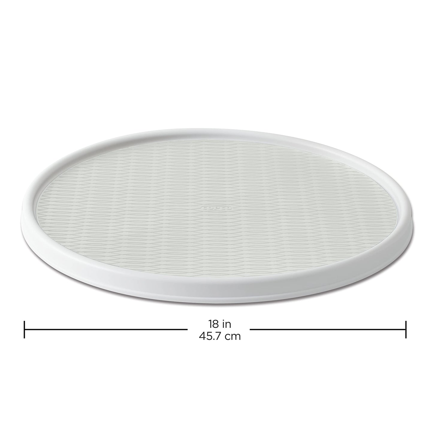 Copco Basics Non-Skid Turntable, 18-Inch, Crystalline