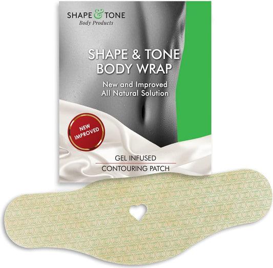 Body Wrap by Shape and Tone – Firming and Shaping Contouring Patch Body Wrap – New Improved Anti Cellulite Solution (15 WRAPS)