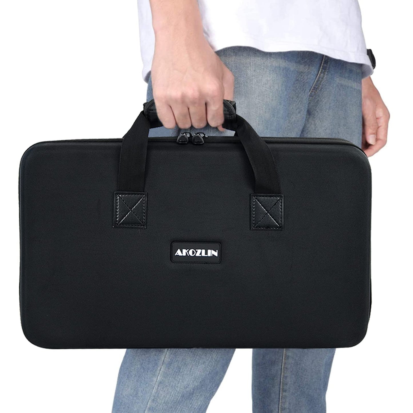 AKOZLIN DJ Controller Bag Fits for Pioneer DDJ-FLX4/ DDJ-400/ DDJ-SB2/ DDJ-SB3 / DDJ-RB Padded Hard Case DJ Controller Carrying Case
