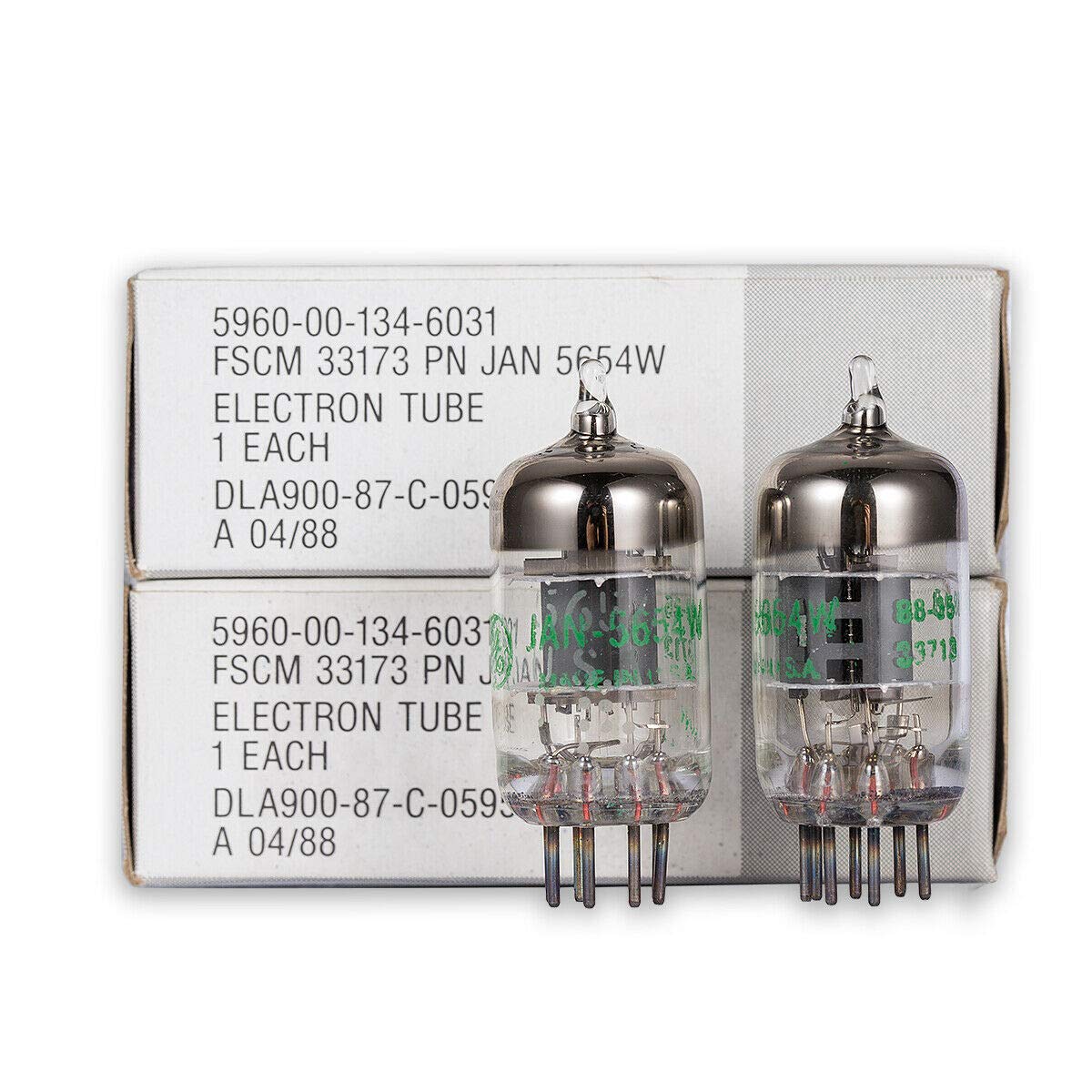 Matched Pair 7-Pin GE JAN 5654W Vacuum Tubes Upgrade for 6AK5 6J1 6Ж1 EF95 6J1P