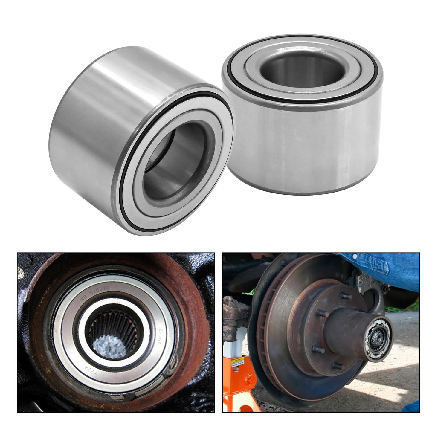 Aynaxcol Heavy Duty Front Rear Wheel Bearings 293350118 Replacement for Can Am UTV Commander 800/1000 2011-2016 Replacement for Can Am UTV Maverick 1000 2013-2016 Replace# 705400088