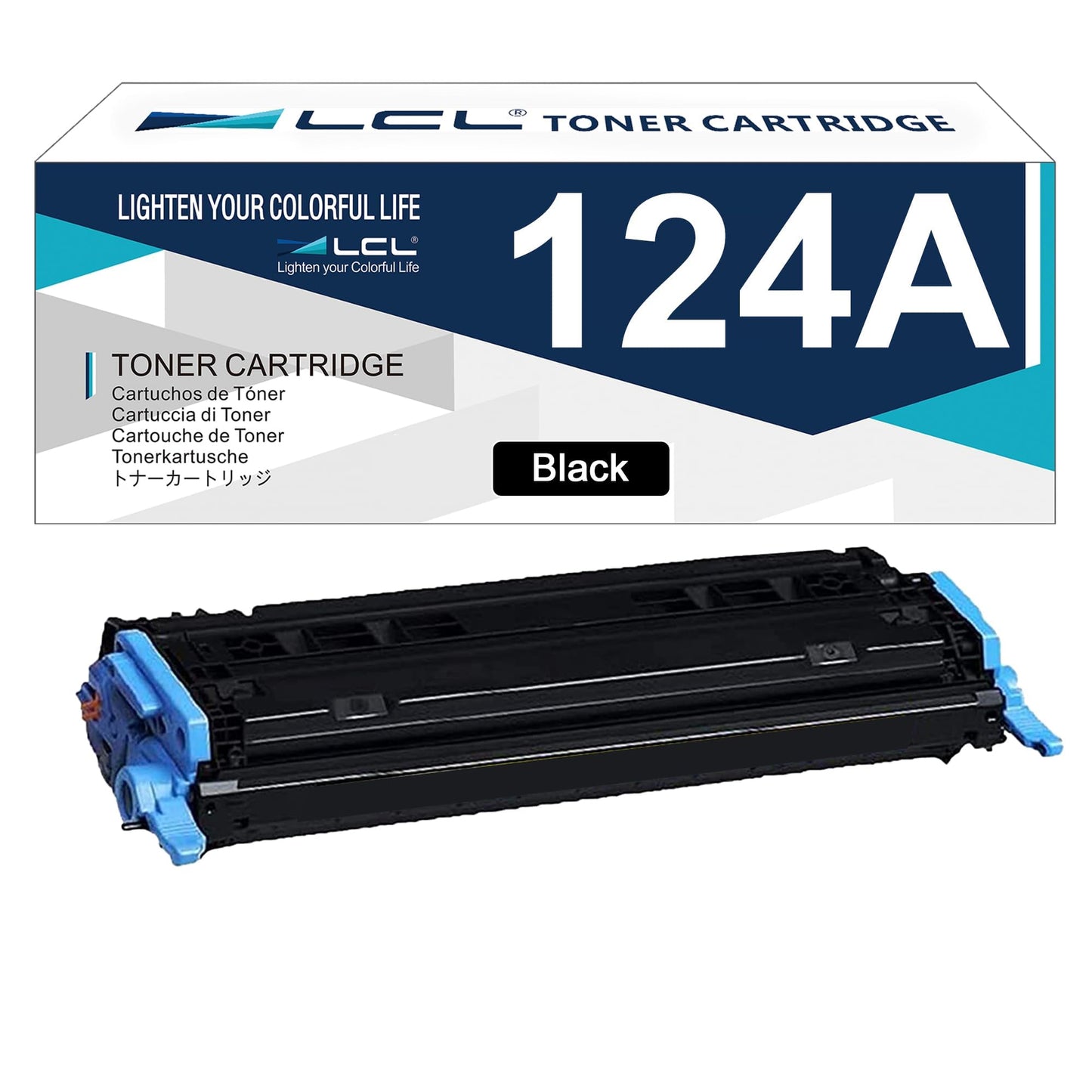 LCL Remanufactured Toner Cartridge for HP 124A Q6000A(1-PK,Black) for HP LaserJet 1600 2600 2605 1015 1017Color Series LaserJet 2600n 2605d 2605dn 2605dn xi 2605dtn, CM1015 CM1015mfp CM1017mfp CM1017
