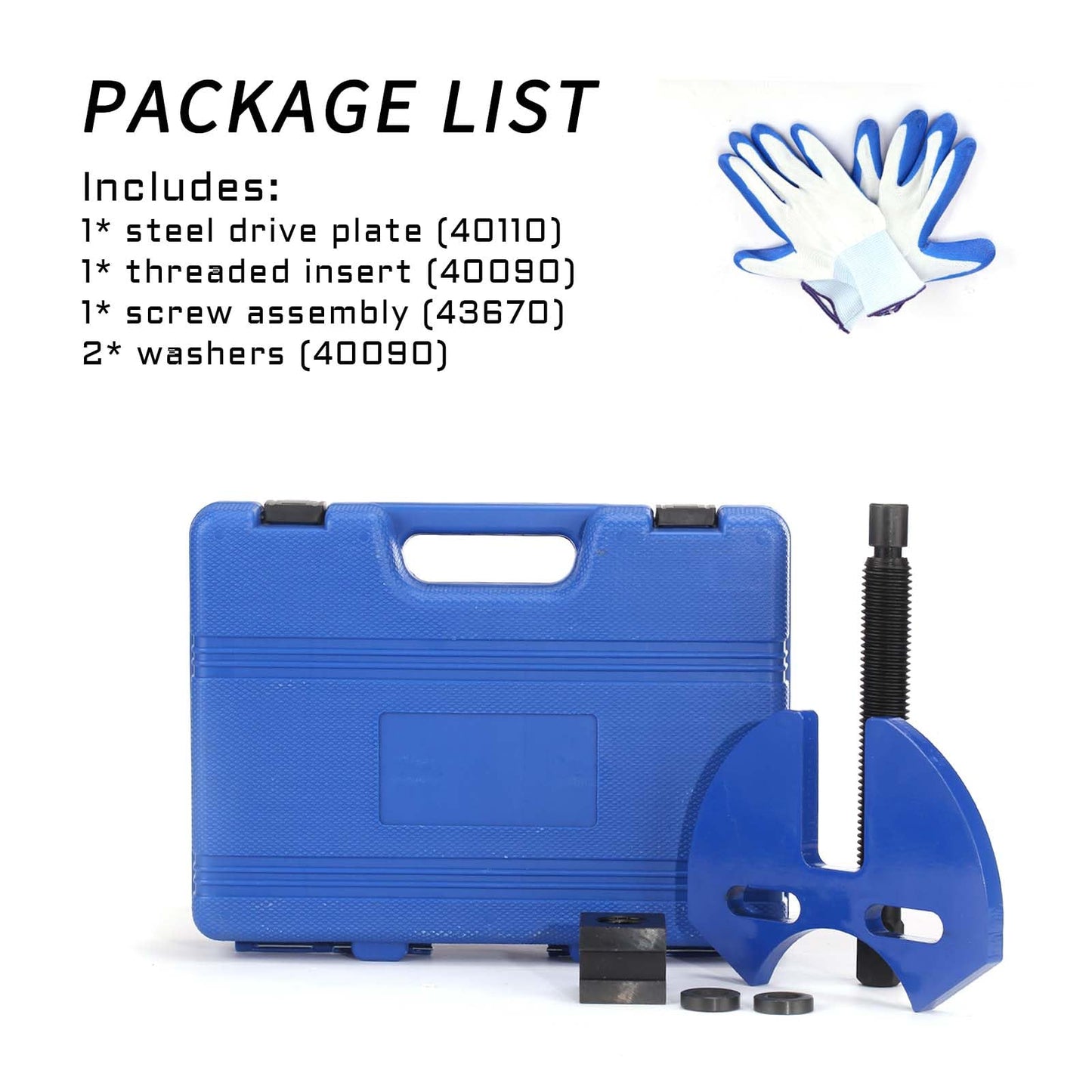 HZAUTOS 40100 Hub Remover Tool Kit, Brake Disc and Wheel Removal for Most 5, 6 & 8 Lug Hub Assemblies on Cars and Trucks