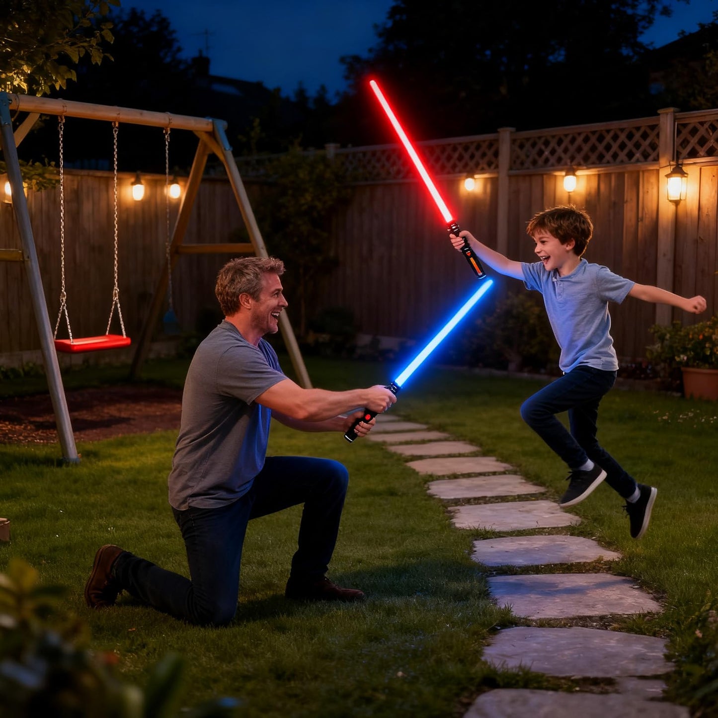 Light Saber for Kids, 3 Packs Light Sabers with FX Sound and Motion Sensors Light up Sword for Halloween Xmas Children's Day Gifts, Dress Up Parties Costum