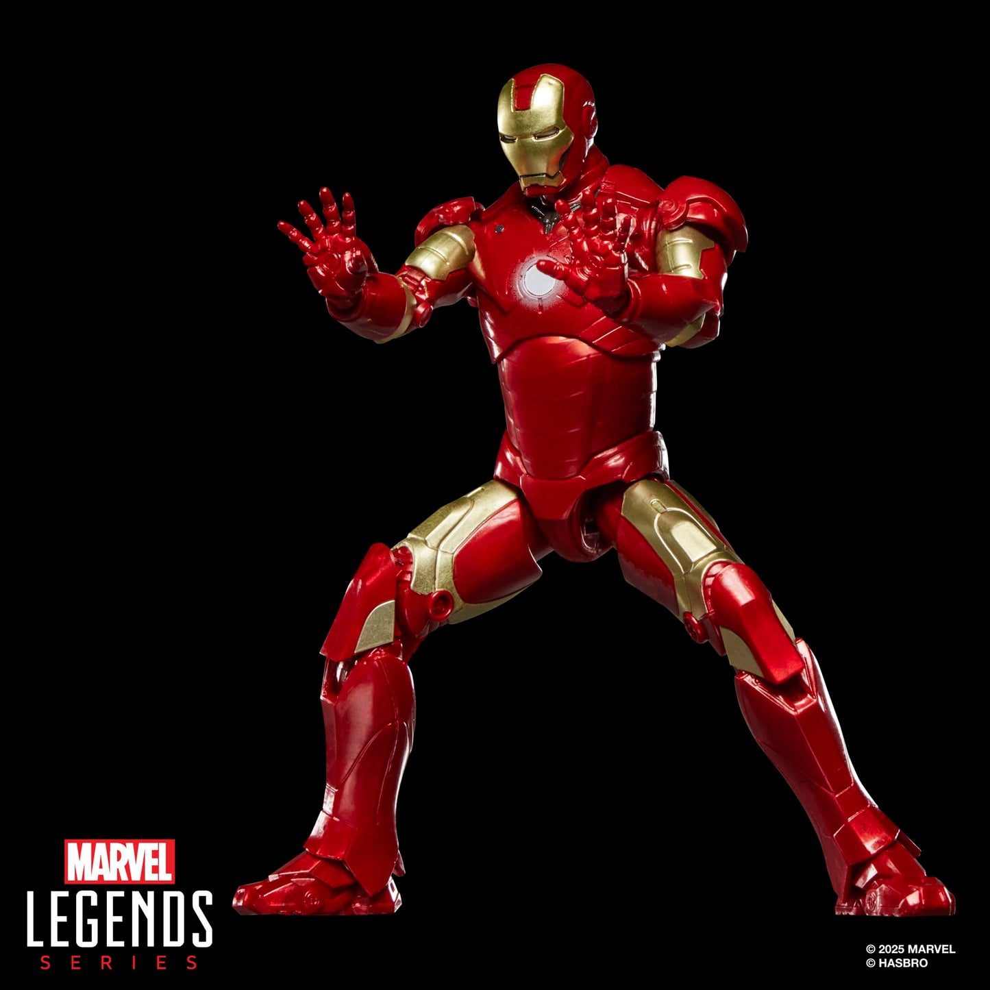 Marvel Legends Series Iron Man Mark III, Iron Man Movie Collectible 6-Inch Scale Action Figure Toy
