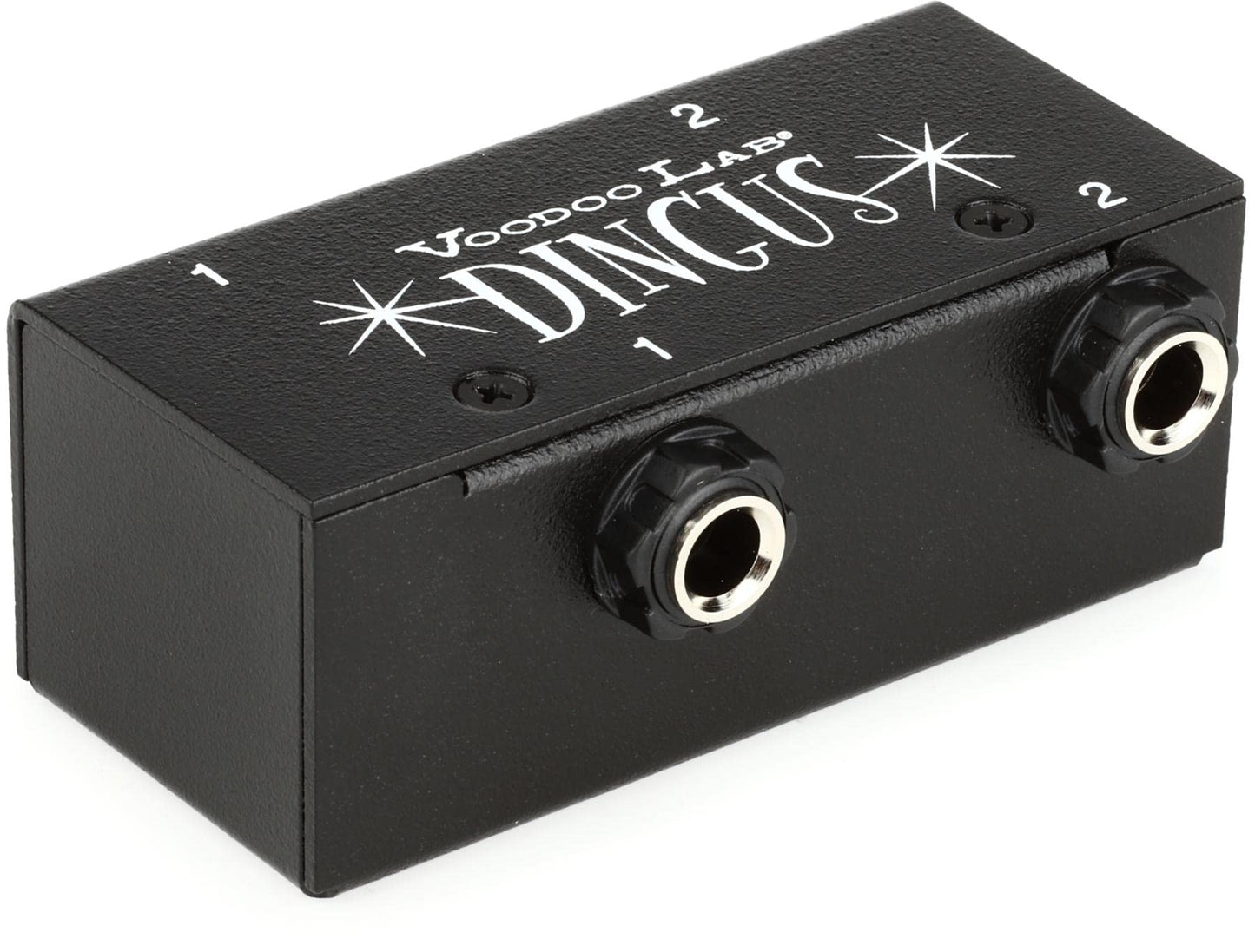 Voodoo Lab Dingus Dual Quarter Inch Feed-Thru for Dingbat Pedalboards, Black