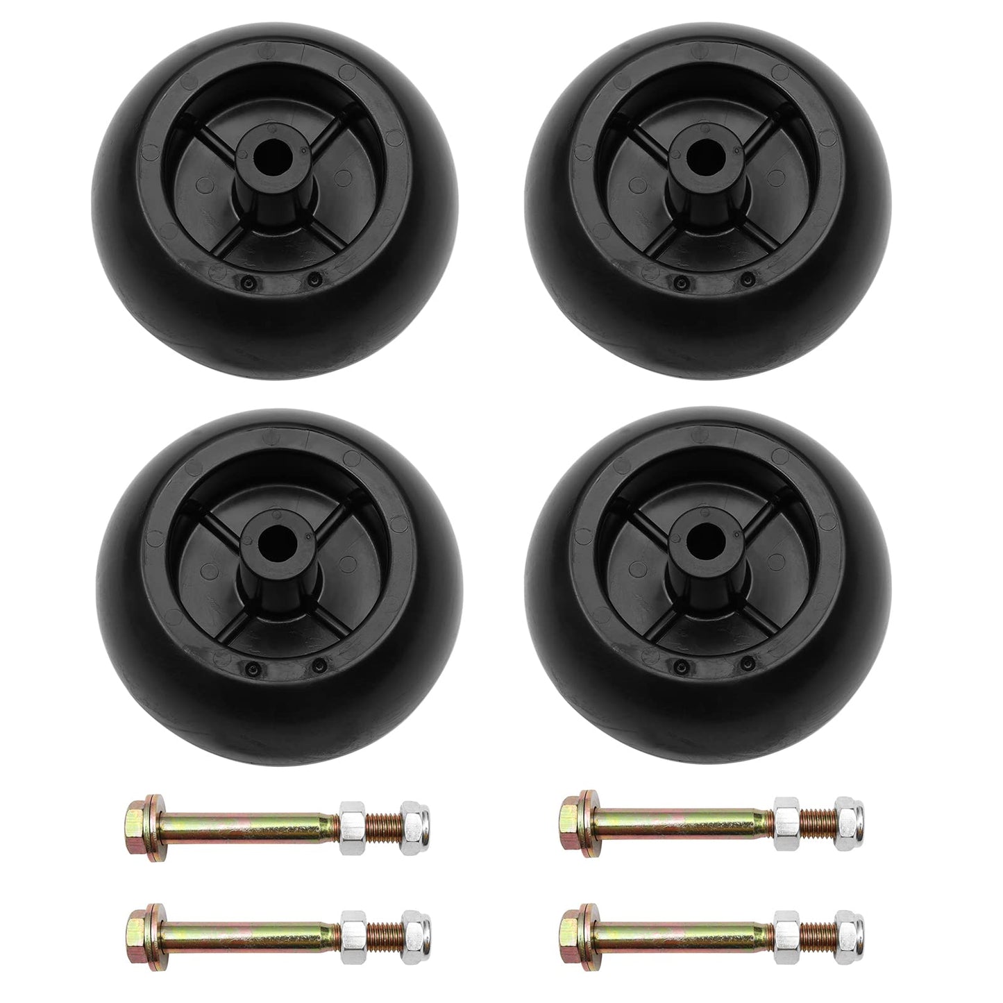 Lawn Mower Anti Scalp Deck Wheel Kit Set of 4 Replacement for Hustler 788166 31997 Rotary 13445 MTD