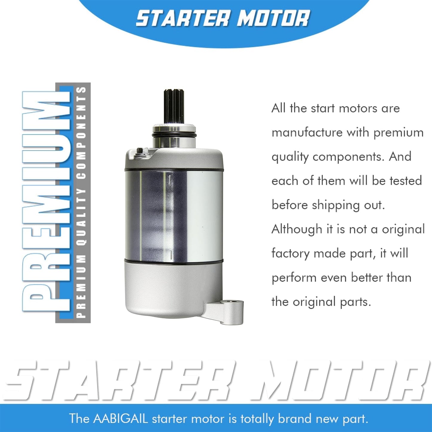 Starter Motor Replacement for Polaris Sportsman 500 325 330 335 425 400 450 ATV UTV Ranger Magnum Trail Boss Big Boss ATP Scrambler Starter HO 1995-2014 3090188 3084981