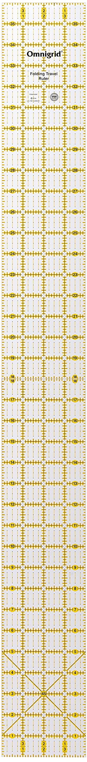 Omnigrid Folding Ruler, 4 x 36-Inch, Clear