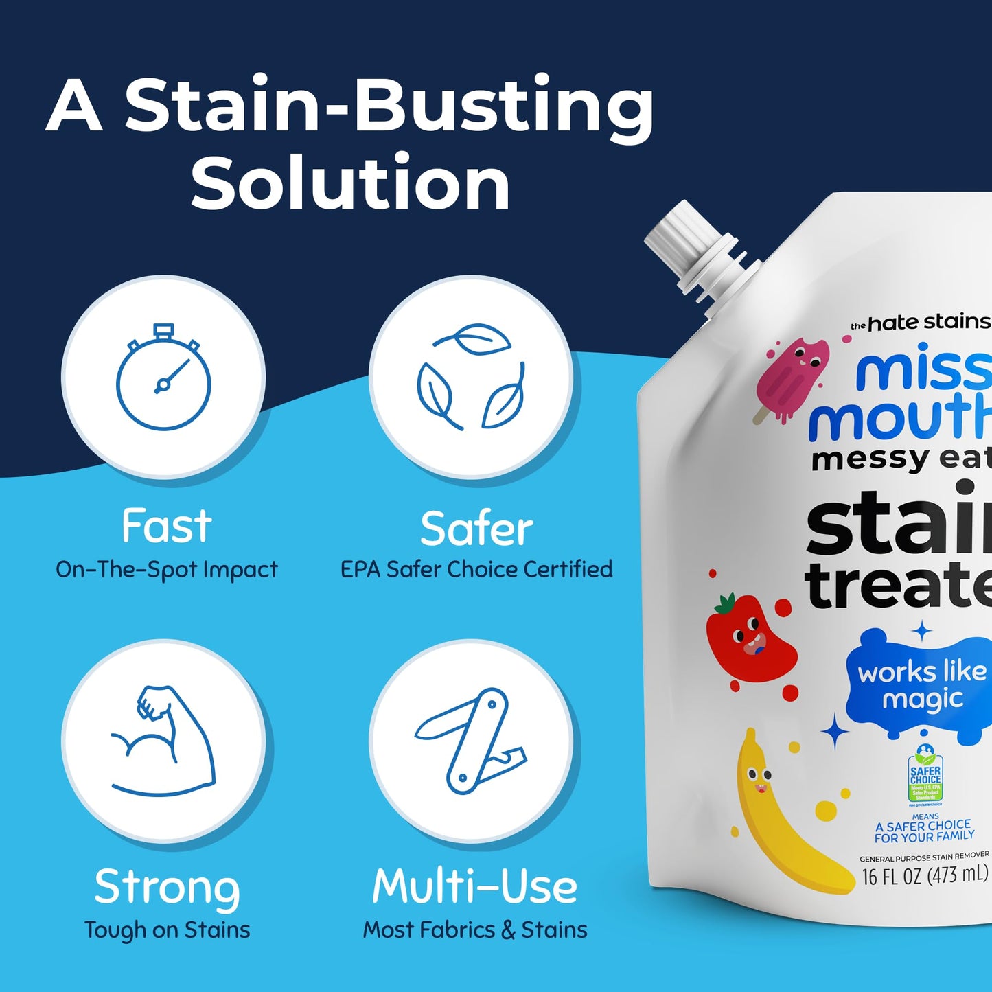 Miss Mouth's Messy Eater Stain Treater - 16oz Refi