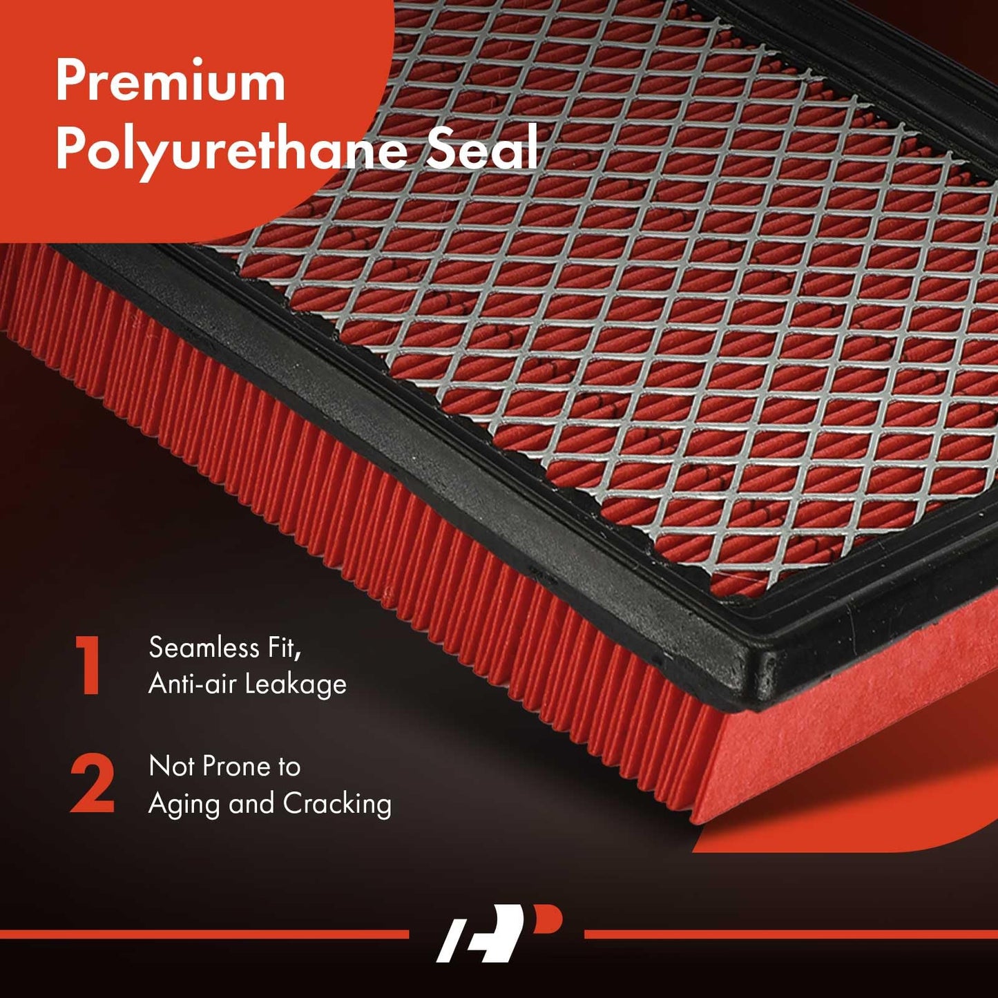 A-Premium 2-PC Pre-oiled Engine Air Filter Compatible with Nissan Rogue 08-13, Sentra 07-19, Juke 11-17, Rogue Select & Infiniti Q50, Q60, QX70, Q70, Q70L, FX35, FX37, FX50, M56