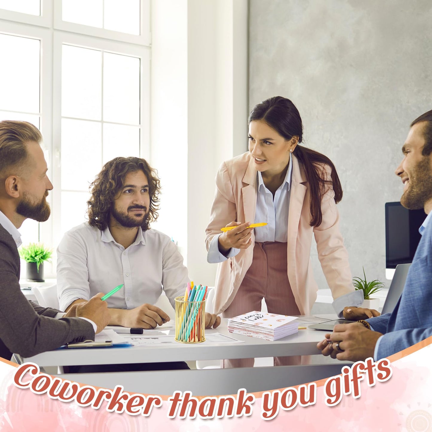 Colarr 200 Pcs/100 Sets Inspirational Notebooks with Pen Bulk Motivational Mini Notepads Employee Appreciation Gifts for Teacher Team Coworker Nurse Staff Coworkers Office Supplies