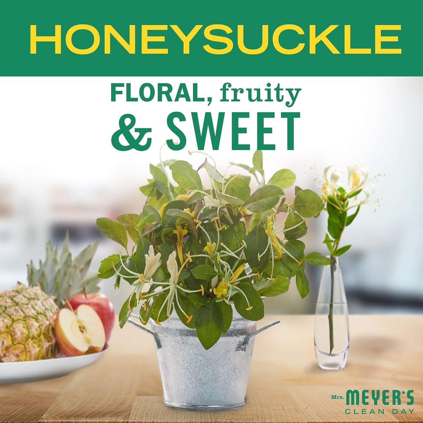 Mrs. Meyer's Clean Day Mrs. Meyer's Clean Day Dish Soap, Honeysuckle, 16 Fl Ounce (Pack of 6)