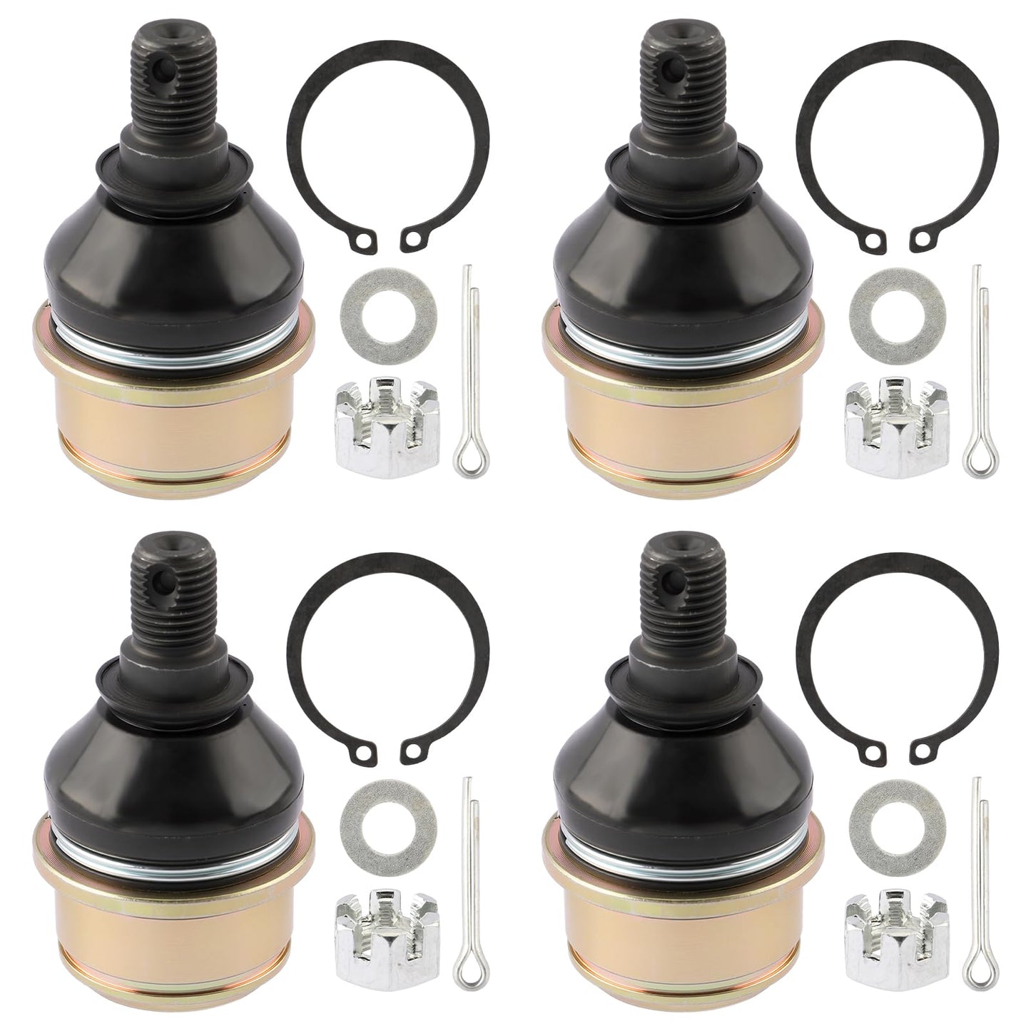 51375-HP5-601 Upper Lower Ball Joint Set for Honda TRX420 450 500 Foreman Rancher Rubicon Replace 51375-HP5-601 51355-HN0-A01 Pack if 4 51355-HN0-A00