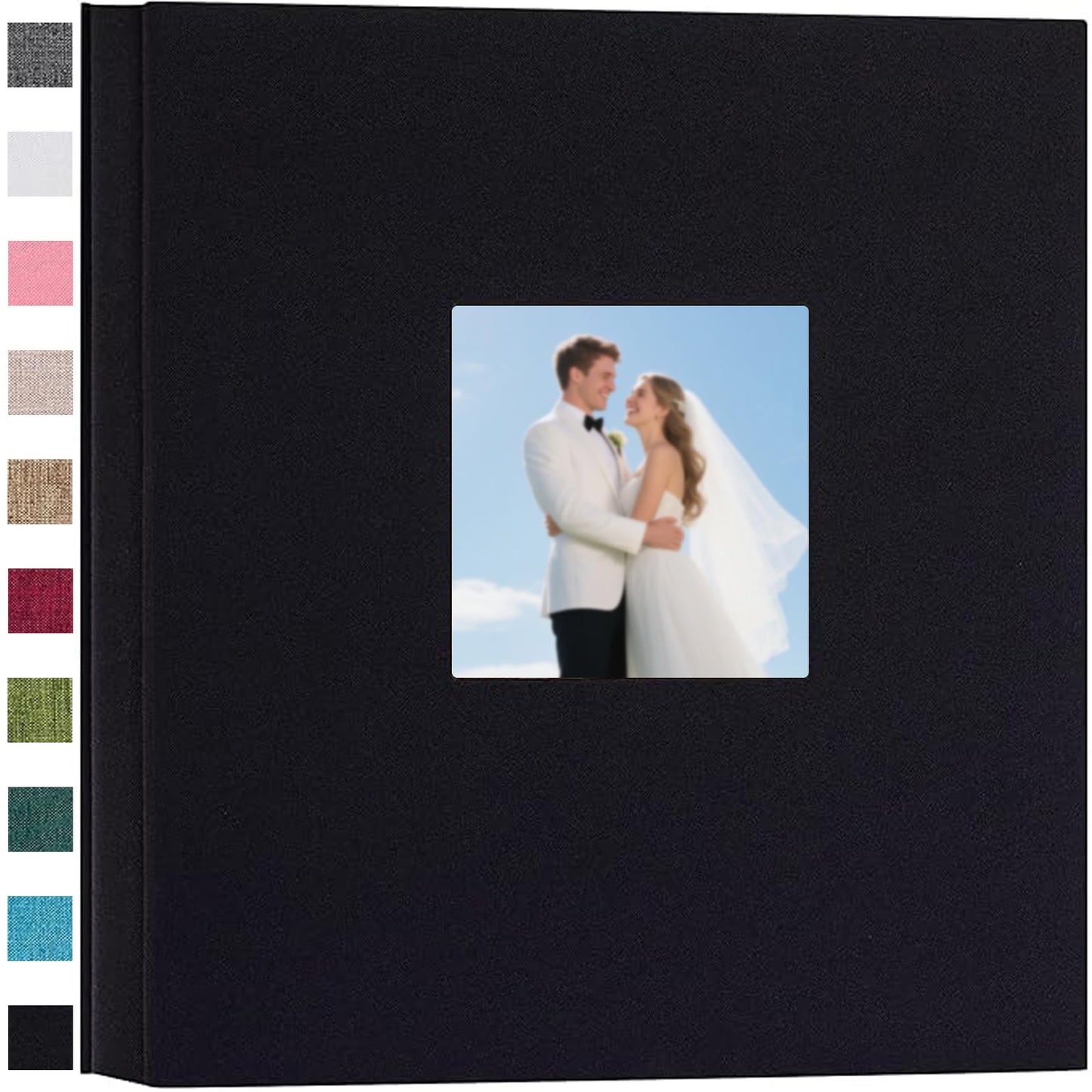 Finksy Linen Hardcover Photo Album 4x6 600 Photos Large Capacity for Family Wedding Anniversary Baby Vacation