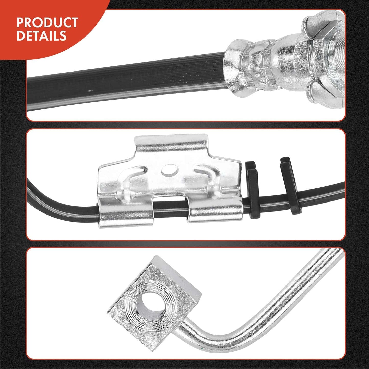 A-Premium Front Driver Side Brake Hydraulic Hose Compatible with Dodge and Ram Models - Ram 2500/Ram 3500 2003-2010, 2500 2011-2013, 3500 2011-2012, 4WD Model Only