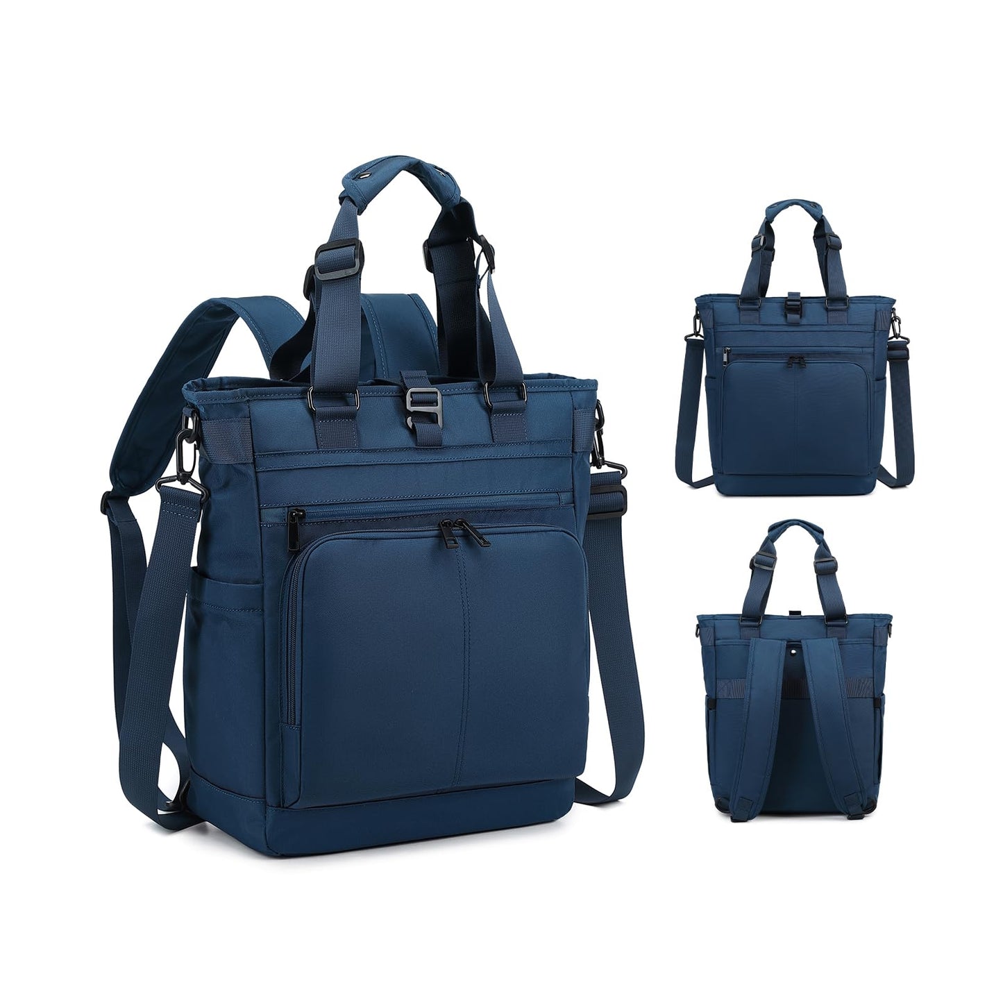mygreen Tokyo Tote Messenger Backpack Convertible Tote Bag and Backpack, Fits 15.6" Laptop, Blue, 15.6 inch Laptop, Travel Backpacks