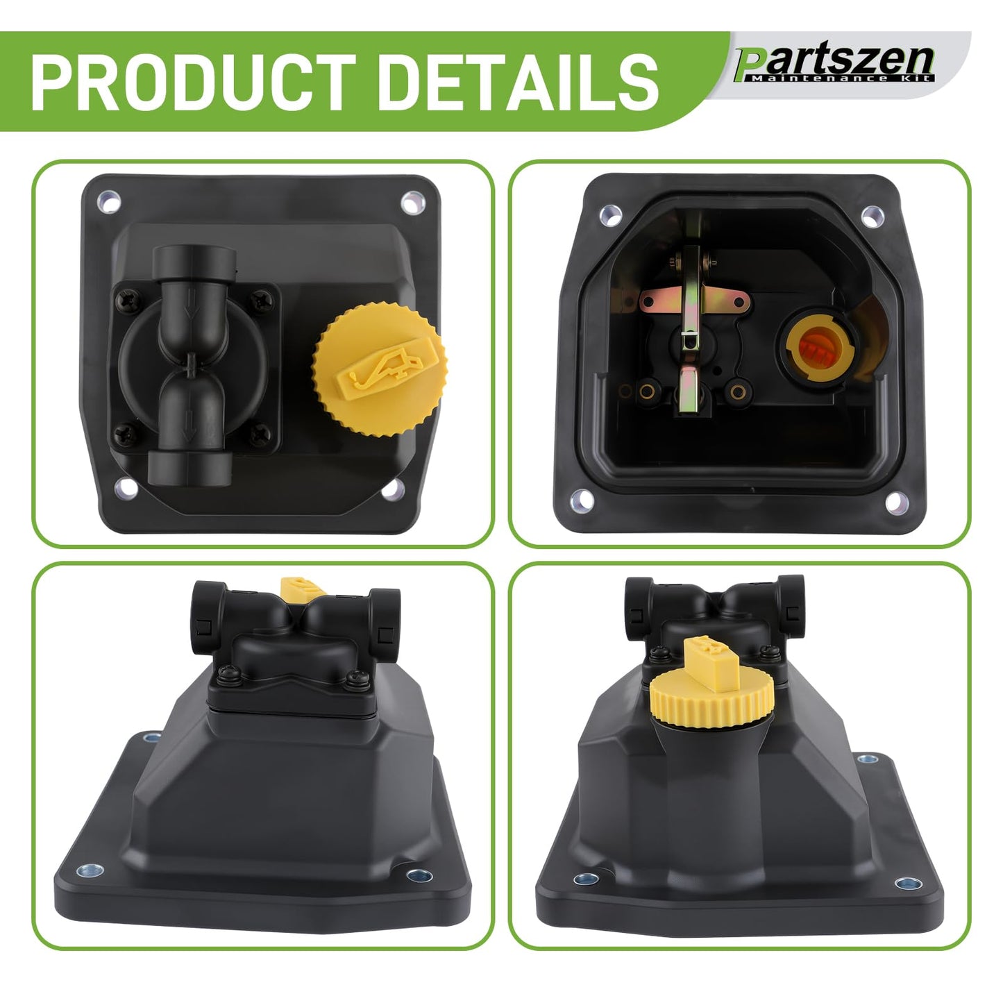 partszen Fuel Pump for Kohler CH18 CH19 CH20 CH22 CH23 CH25 CH640 CH730 Replaces 24 559 02-S 24-559-03-S 24 559 05-S 24-559-08-S 24-559-10-S with Fuel Filter with Generator Fuel Tank Shut off Valve