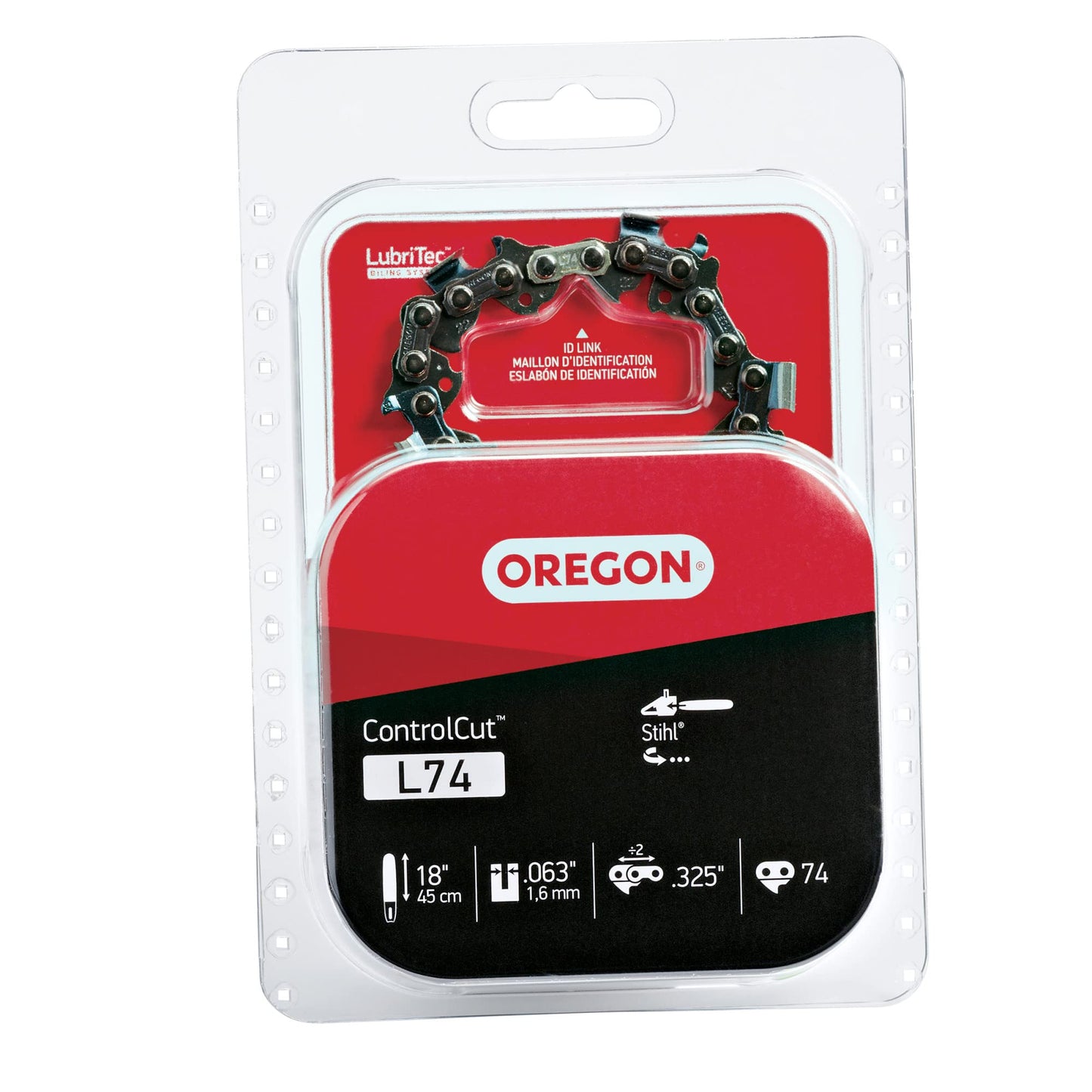 Oregon ControlCut Saw Chain 18 in. 0.063 Gauge 0.325 in. Pitch Chainsaw Chain, 74 Drive Links