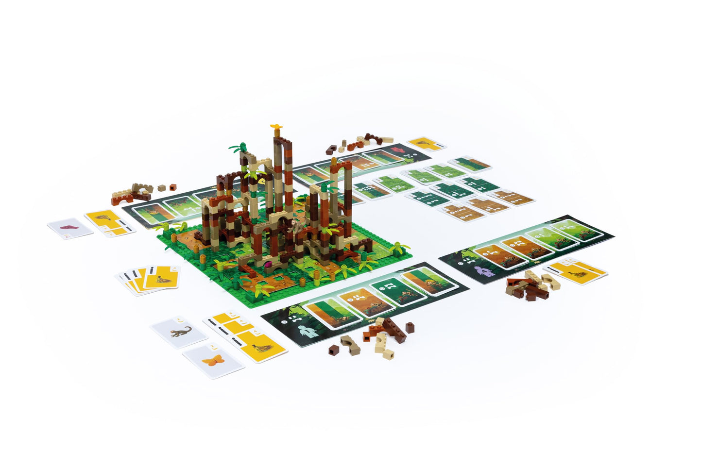 Monkey Palace (Bilingual French/English) - Board Games - Strategy/Building - Games for Family - Ages 10+ - 2 to 4 Players - 30 to 45 Minute Playtime - Made by Asmodee