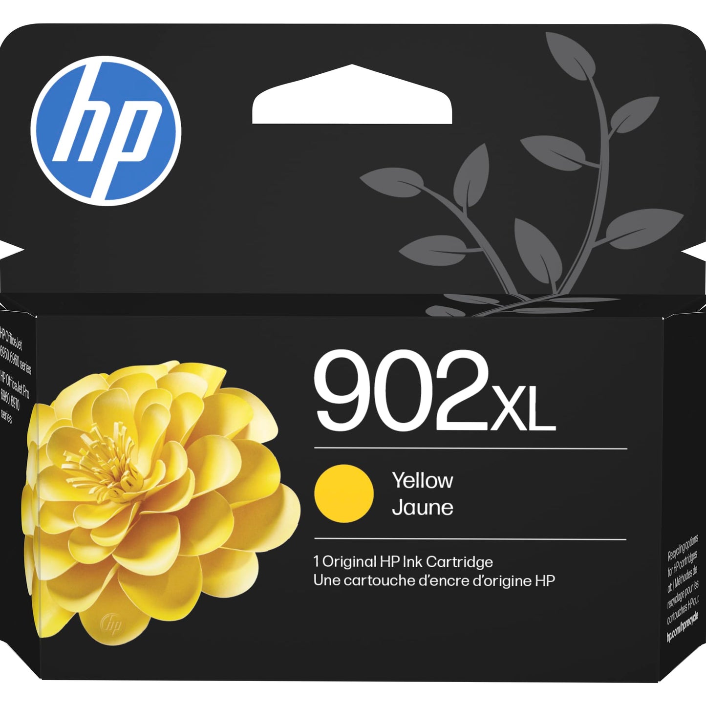 Original HP 902XL Yellow High-Yield Ink Cartridge | Works with HP OfficeJet 6950, 6960 Series, HP OfficeJet Pro 6960, 6970 Series | Eligible for Instant Ink | T6M10AN