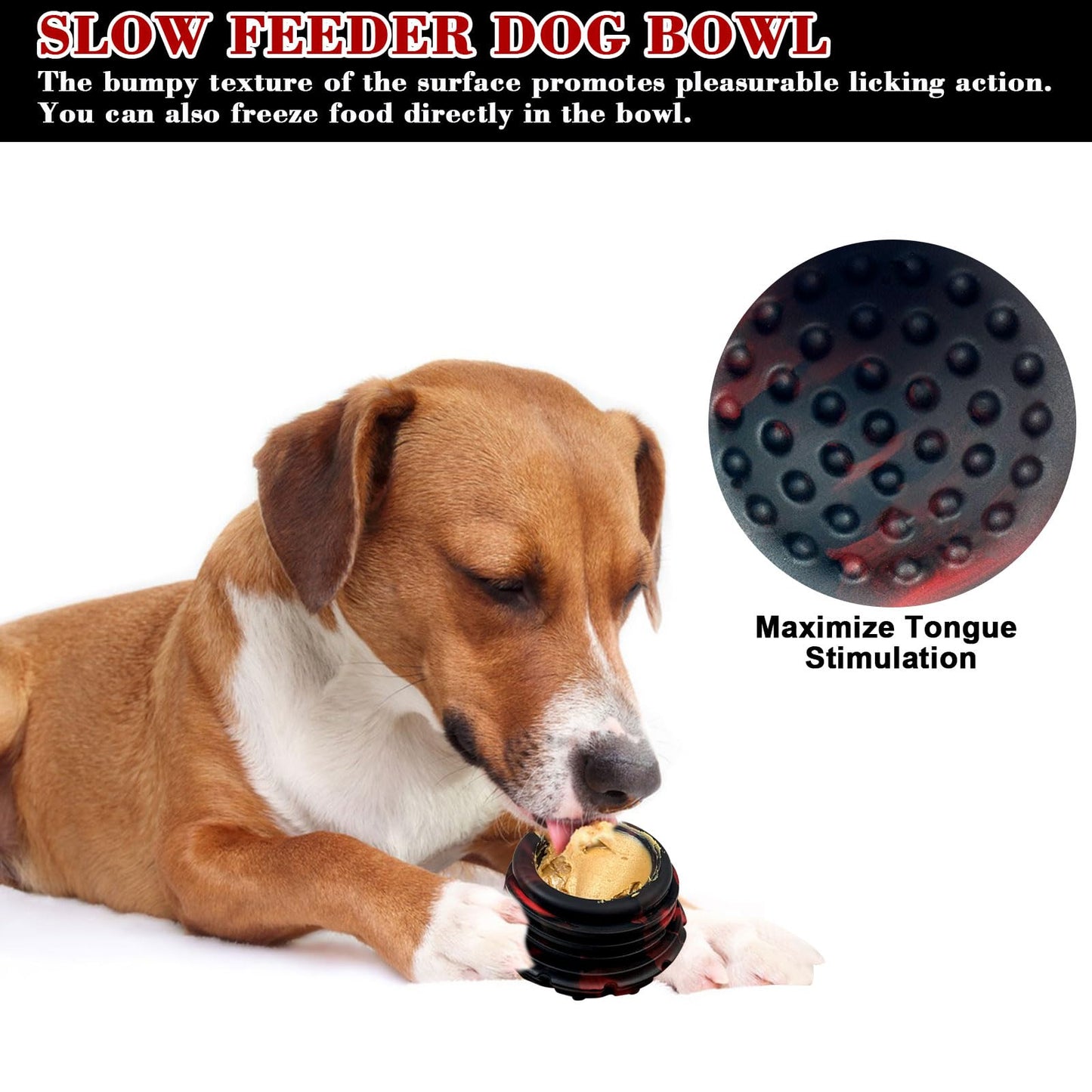 Yipetor Dog Toy, Frozen Dog Treats to Keep Dogs Busy, Interactive Treat Dispensing Dog Toy Puzzle, Interactive Chew Toys for Puppy Small Medium Dog, Power Chewer, Durable Rubber-Easy to Clean(Medium)