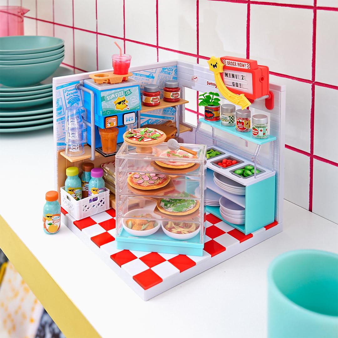 MGA's Miniverse™ Make It Mini Spaces™ Pizza Shop, Building Set, Customize, DIY Crafts, Rooms, Hobby, Collectors, Display, Gifts, 8+
