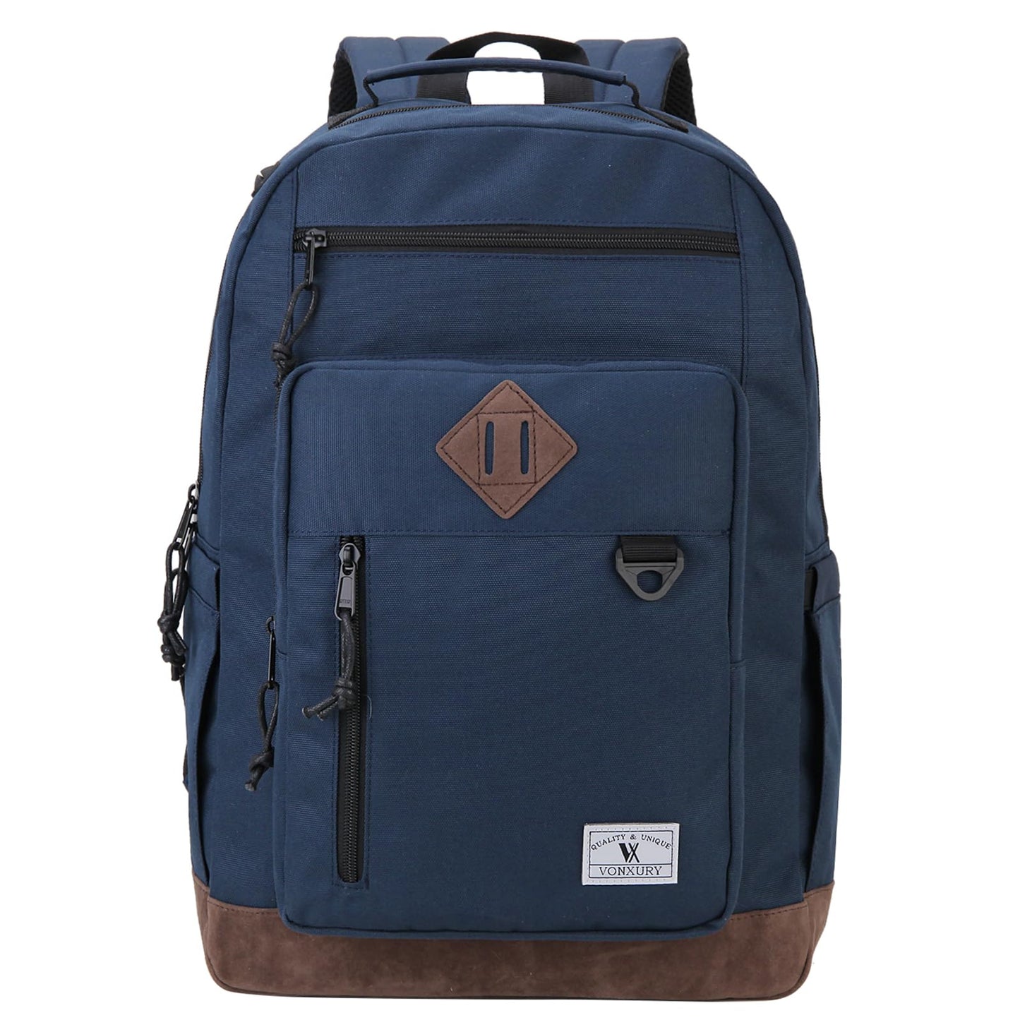School Backpack for Men Women,VONXURY Classic 17inch Book Bag for Teens College Water-Resistant Lightweight Schoolbag for Work Travel