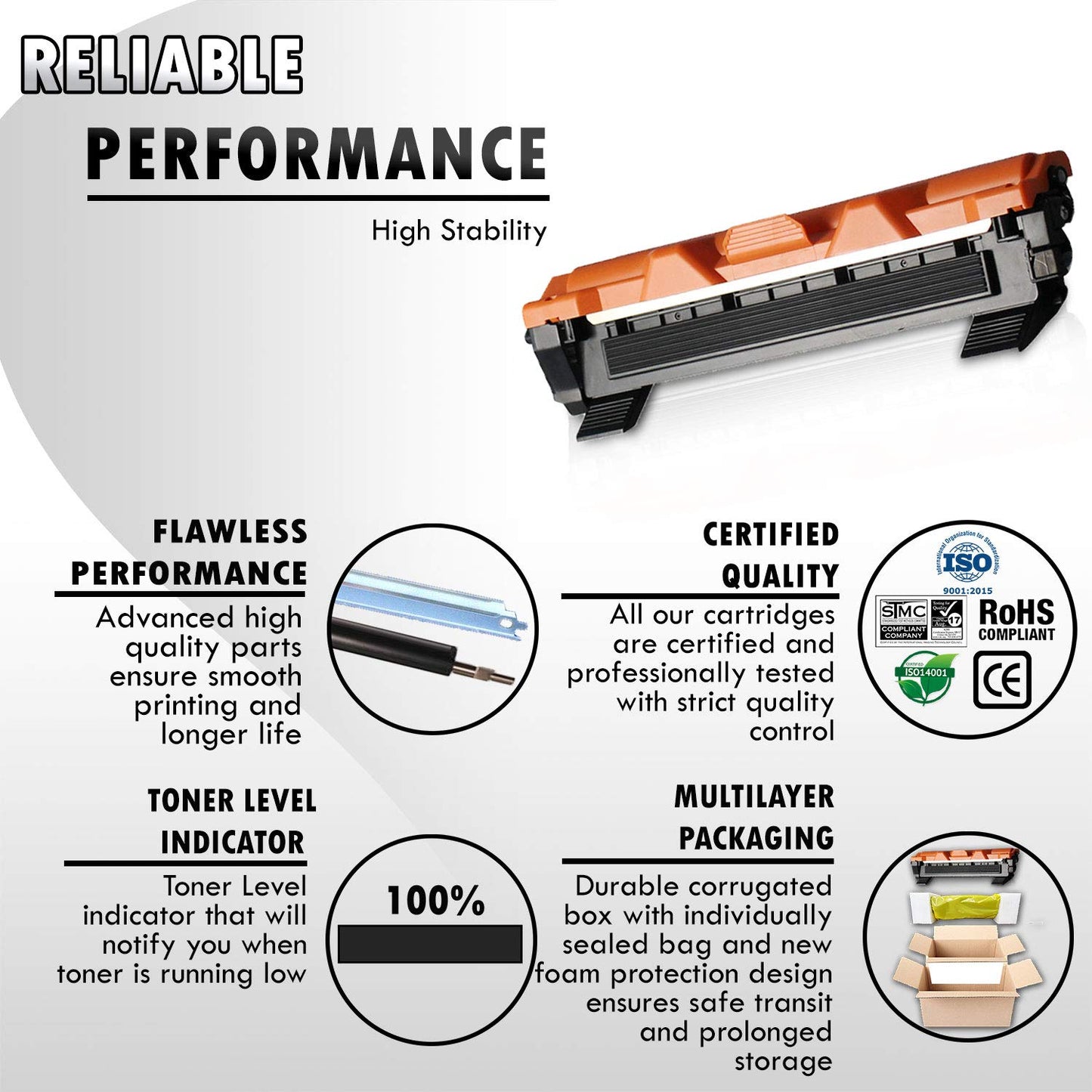 2 Inkfirst Inkfirst Toner Cartridge TN-1030 TN-1060 (TN1030 TN1060) Compatible Remanufactured for Brother TN-1030 TN-1060 Black HL-1112 HL-1212W DCP-1512 DCP-1612W