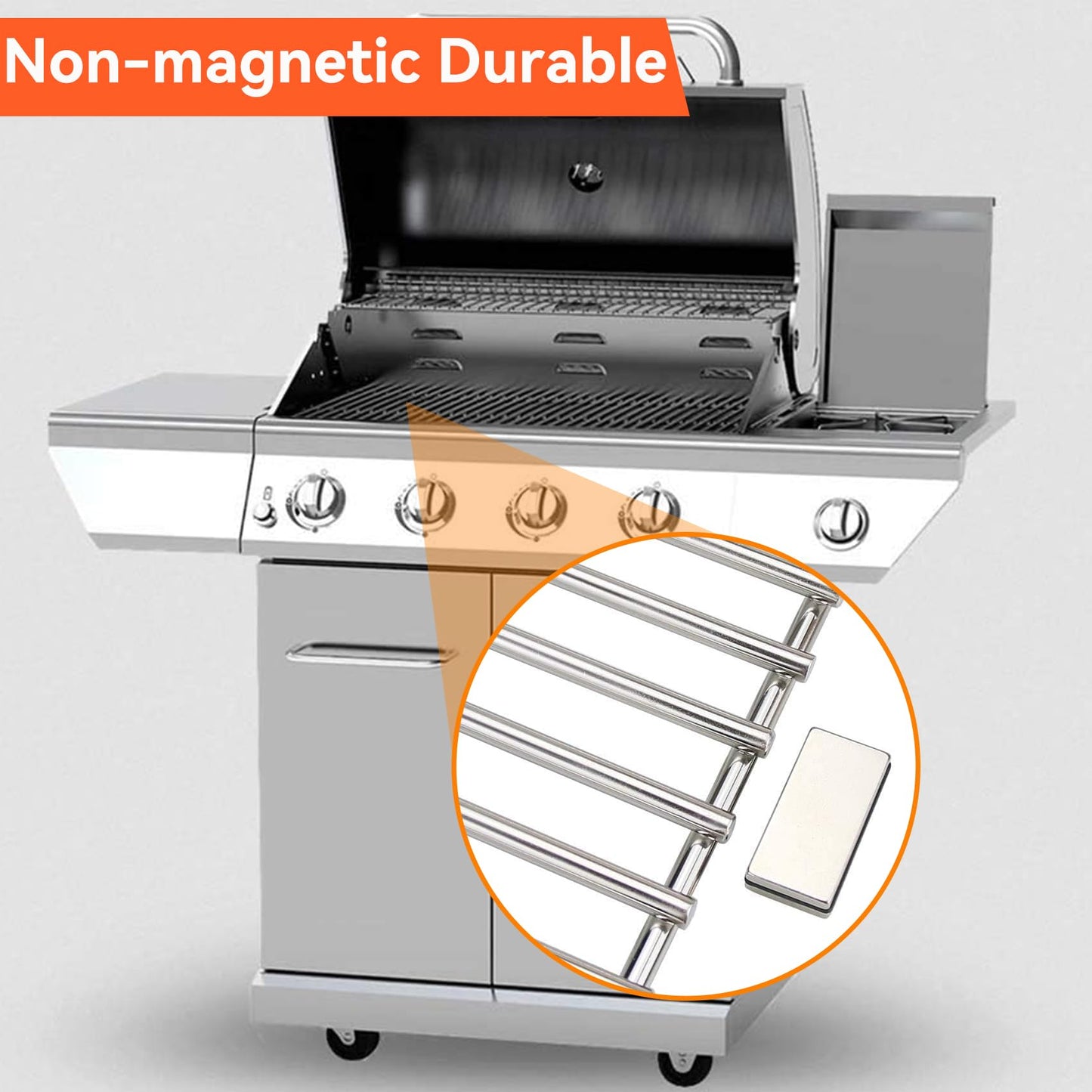Cooking Grates for Nexgrill 720-0830H 720-0830D 720-0783E 720-0783C 720-0888 Grills 17 Inch Stainless Steel Cooking Grid Grate for Home Depot Nexgrill 4 and 5-Burner Gas Grill, 17" x 13 1/5" 2pcs