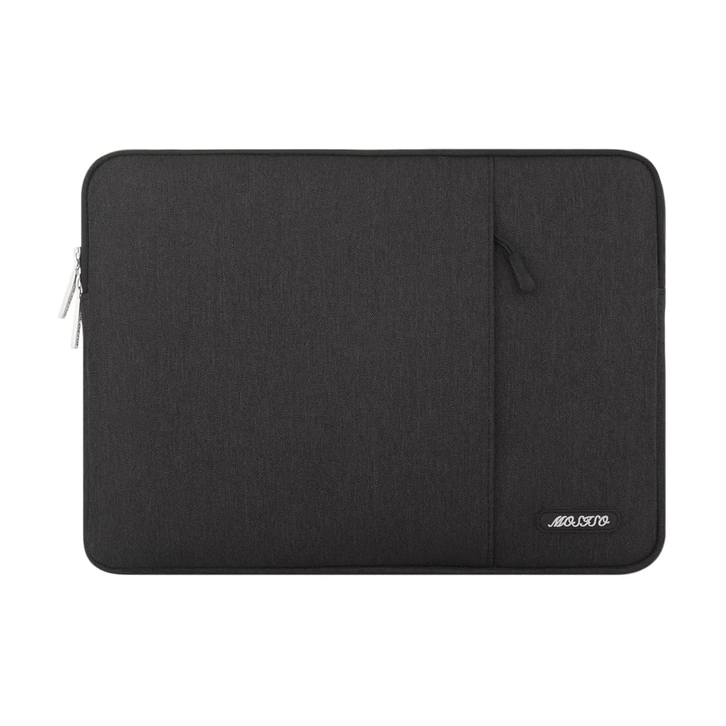 MOSISO Laptop Sleeve Bag Compatible with Laptop 18 inch, Polyester Vertical Case with Pocket, Black