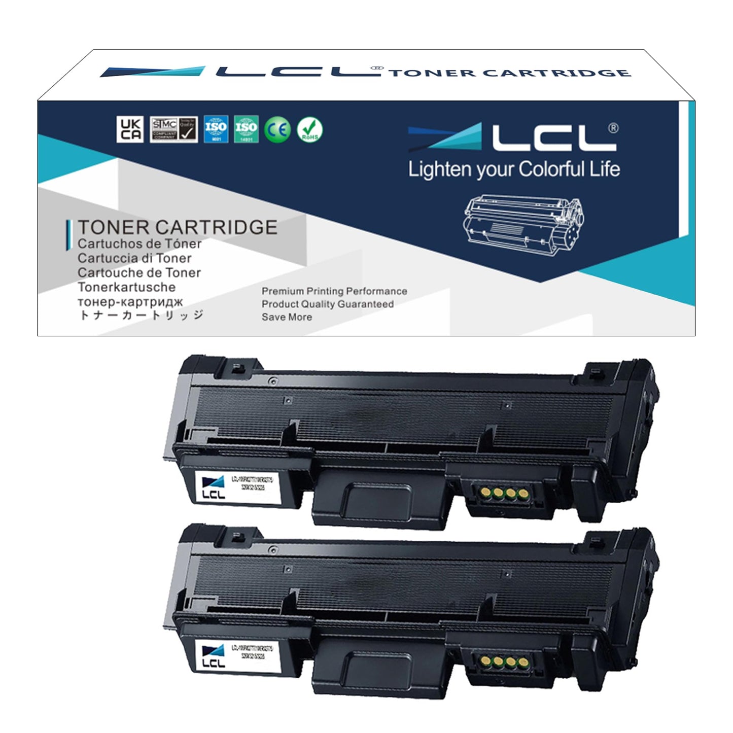 LCL Compatible Toner Cartridge for Xerox 106R02777 106R02775 Phaser 3260DI Phaser 3260DNI WorkCentre 3215NI WorkCentre 3225DNI (2-Pack,Black) for Xerox Phaser 3260DI 3260DNI 3260VI WorkCentre 3215