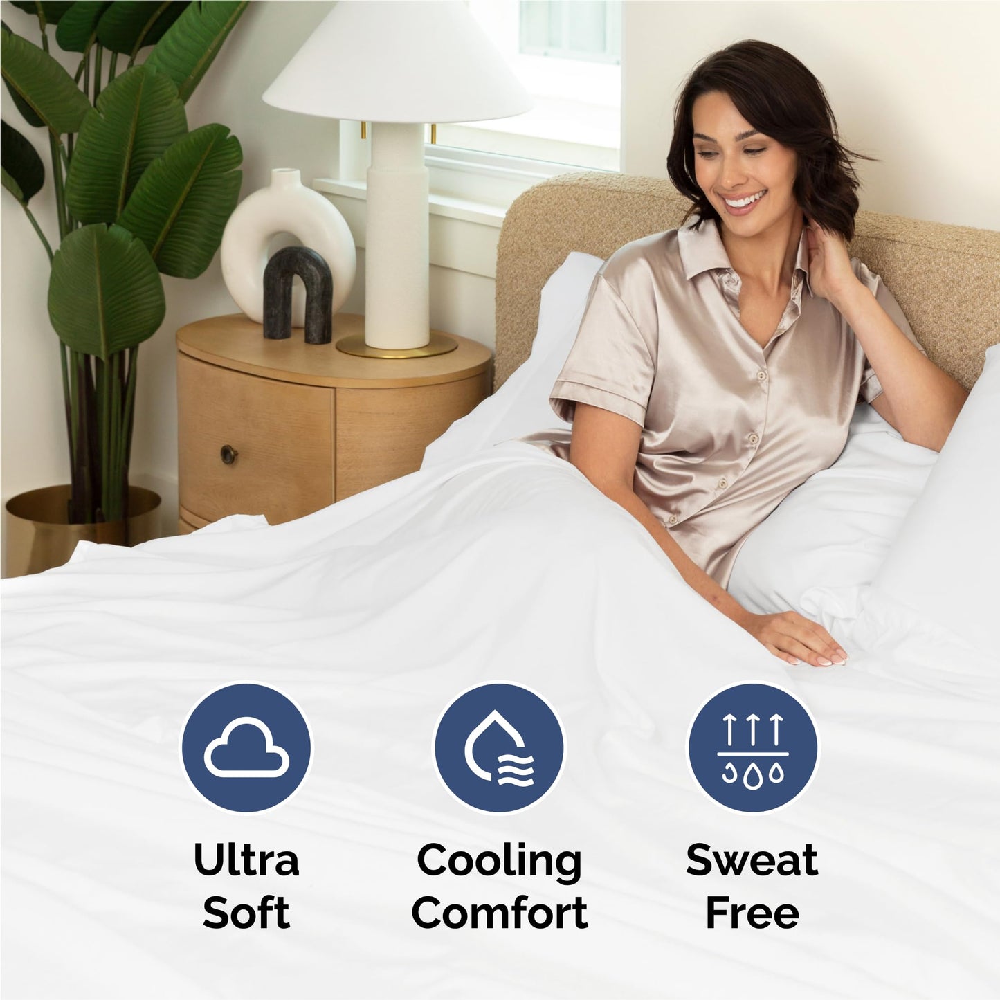 King 6 Piece Sheet Set - Cooling & Breathable Bed Sheets - Hotel Luxury Bed Sheets for Women, Men, Kids & Teens - Comfy Bedding with Deep Pockets & Easy Fit - Soft and Wrinkle Free - King White Sheets